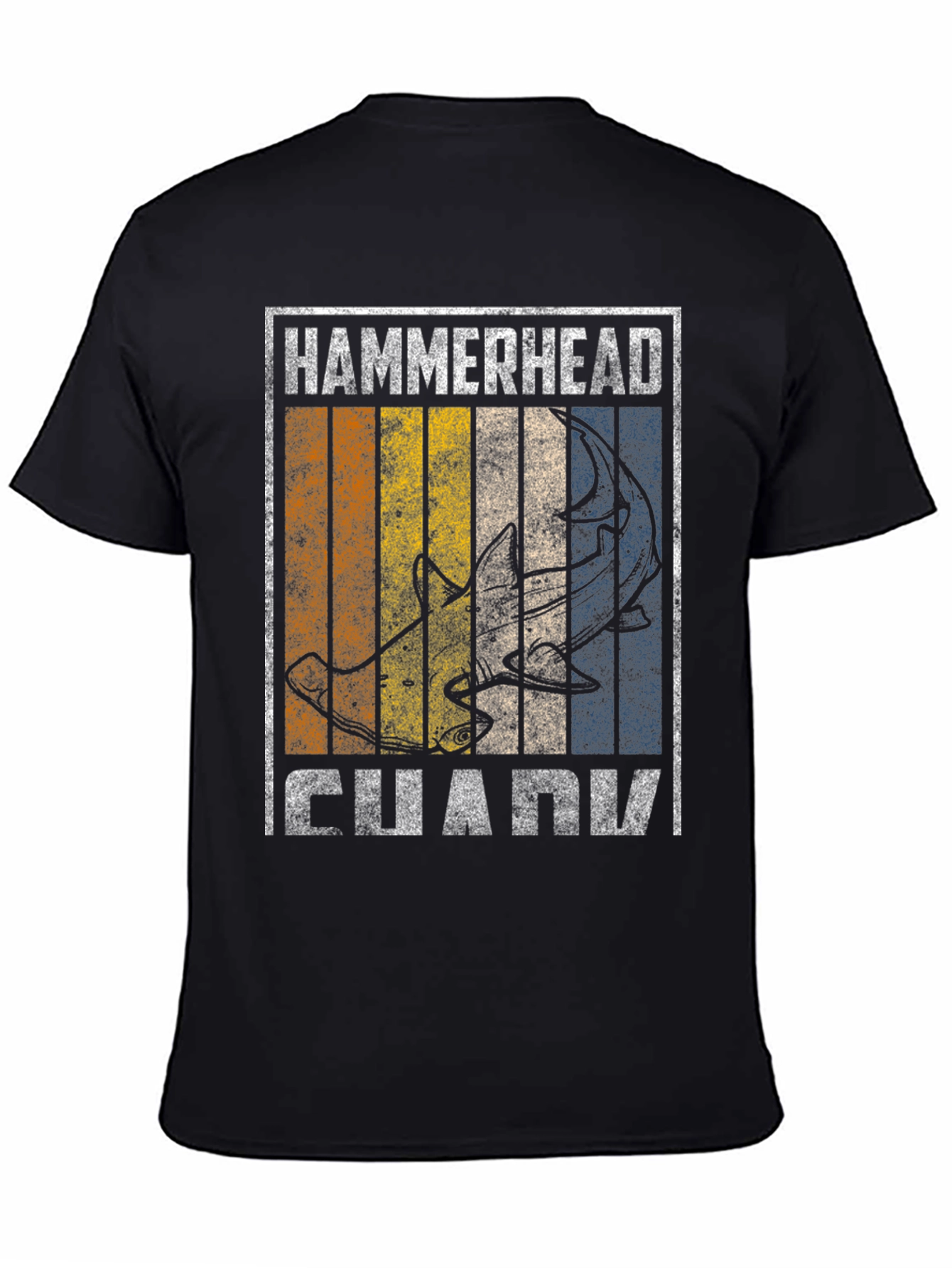 Hammerhead Shark Graphic Tee - Retro Style