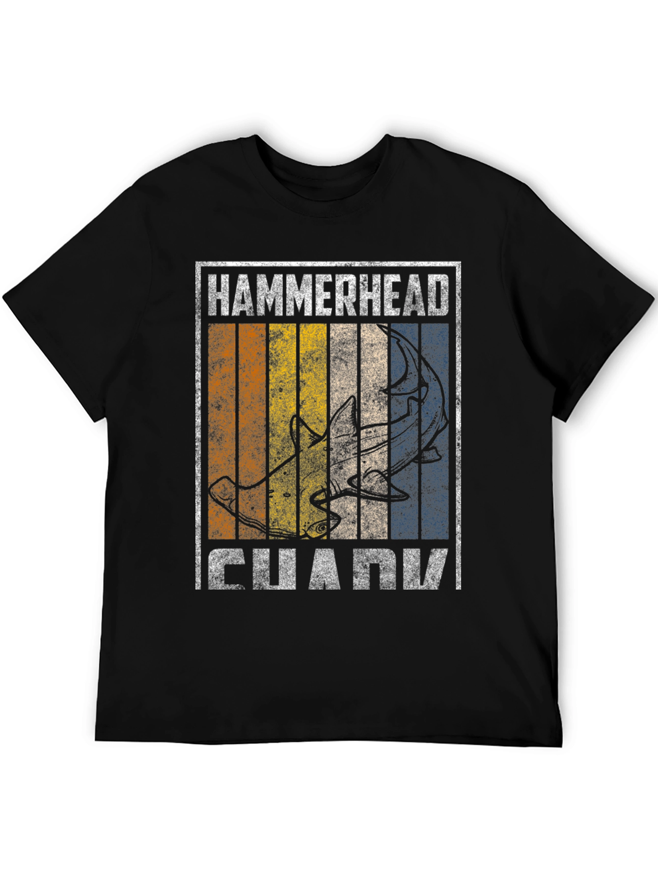Hammerhead Shark Graphic Tee - Retro Style