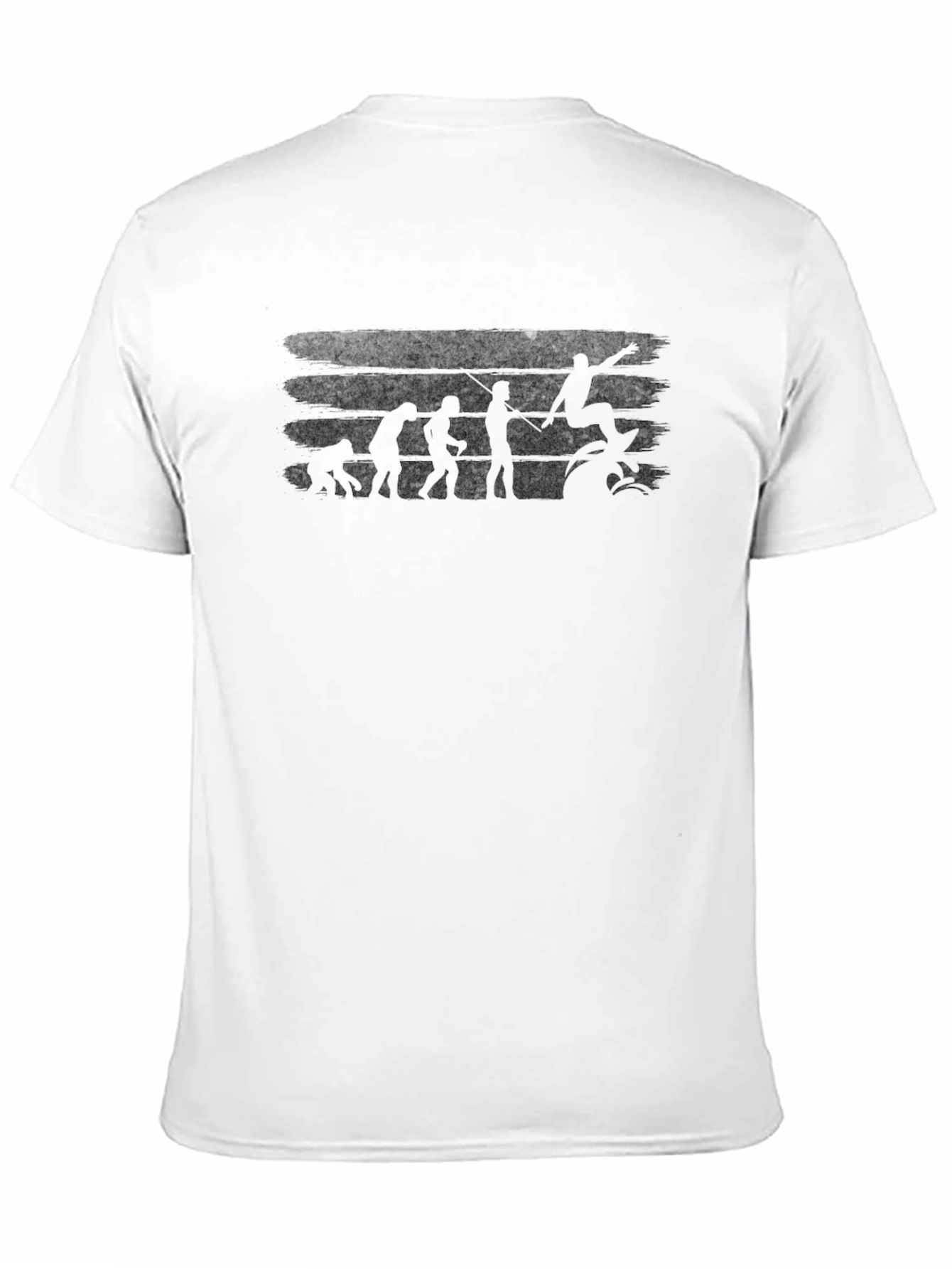 Surfer Evolution Black Graphic T-Shirt