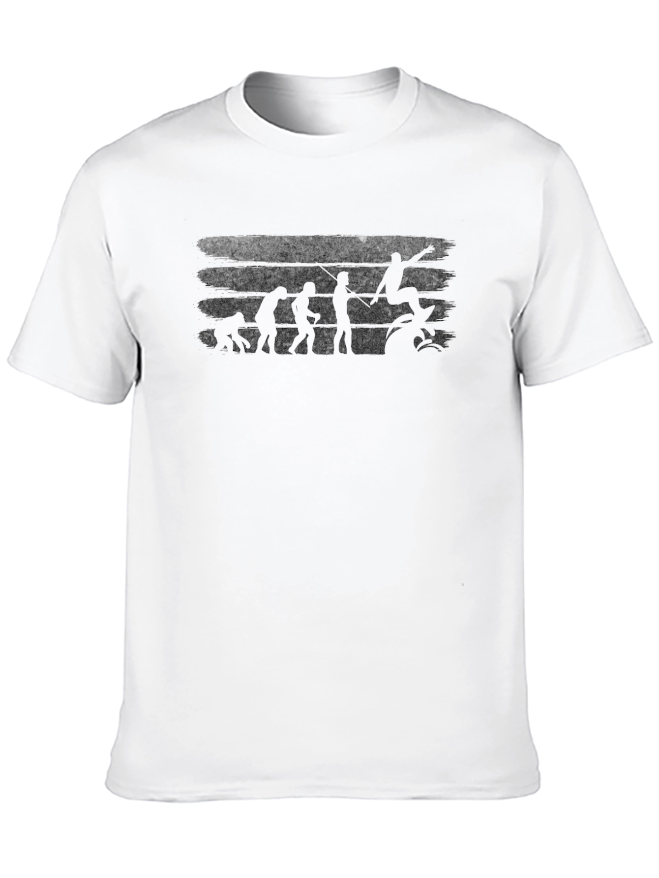 Surfer Evolution Black Graphic T-Shirt