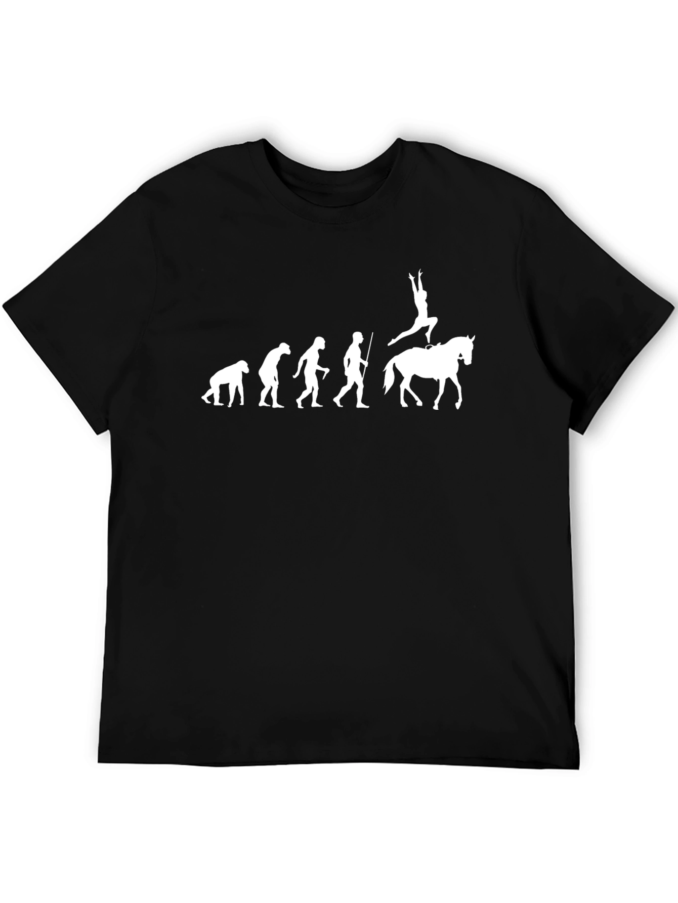 Evolution of Equitation Black T-Shirt
