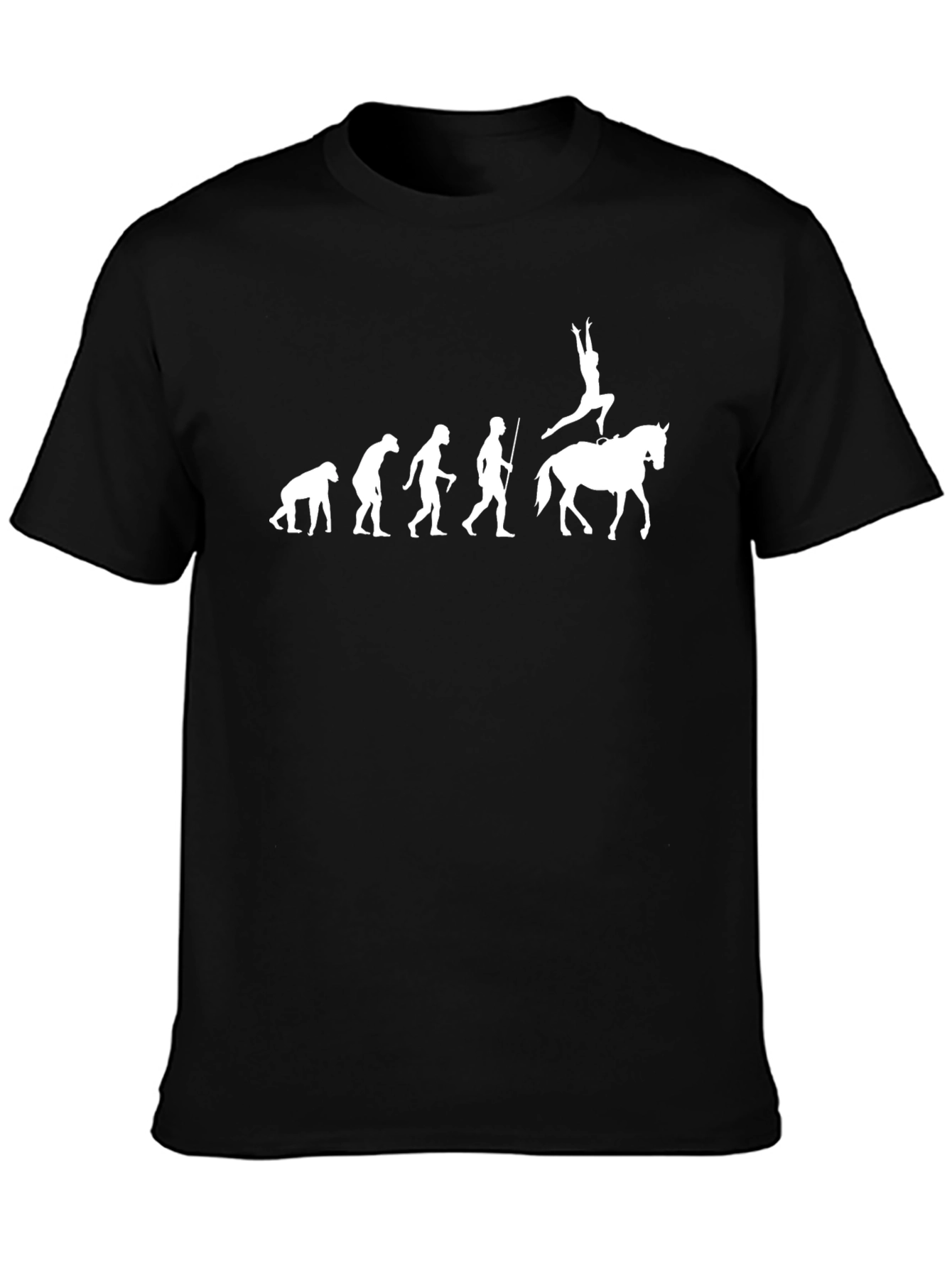 Evolution of Equitation Black T-Shirt
