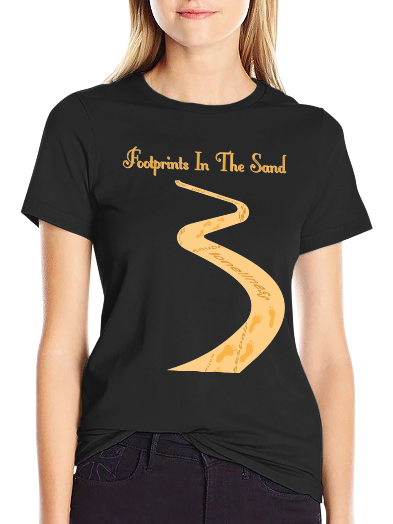 Footprints in the Sand Graphic T-Shirt