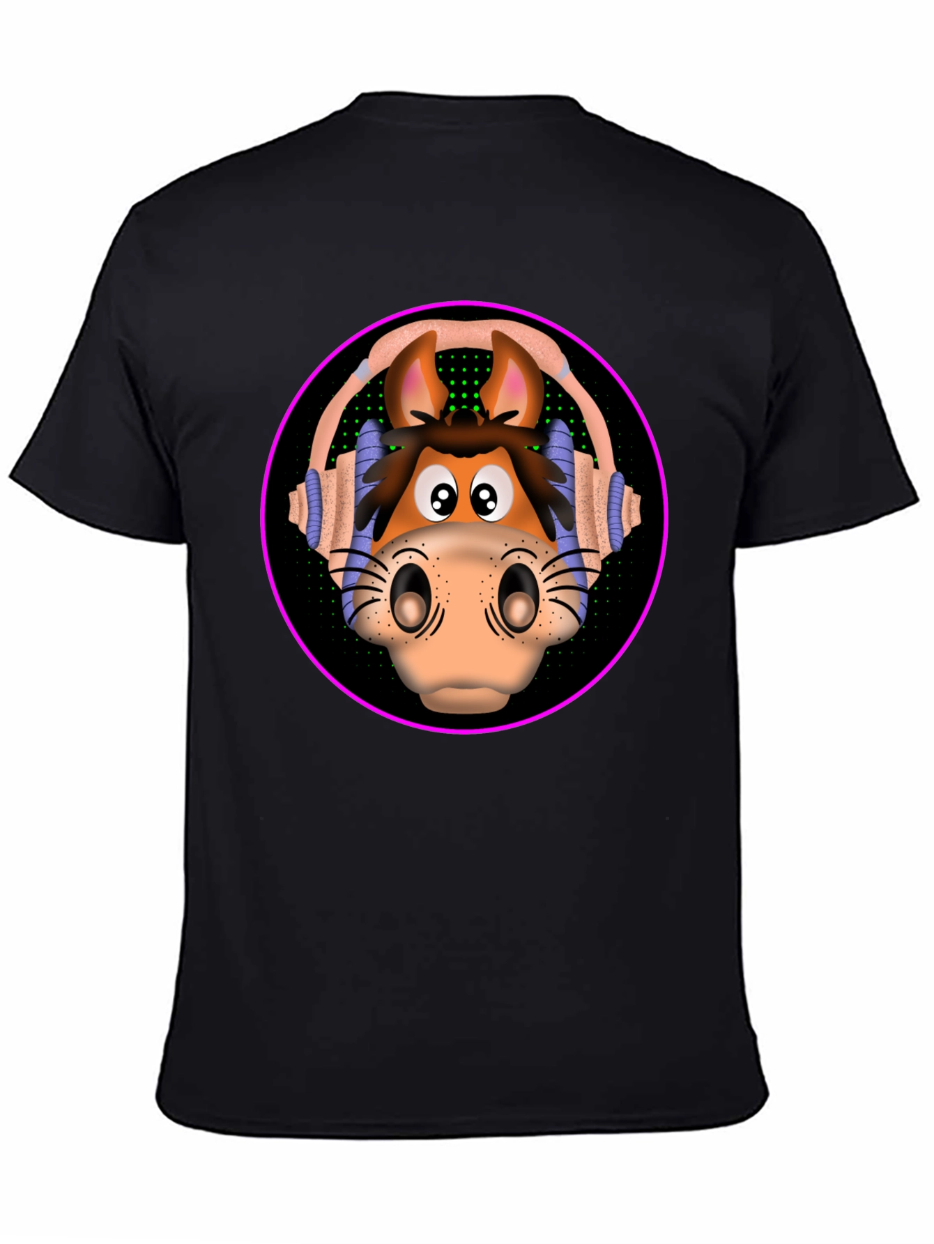 Horse Head Headphones T-Shirt
