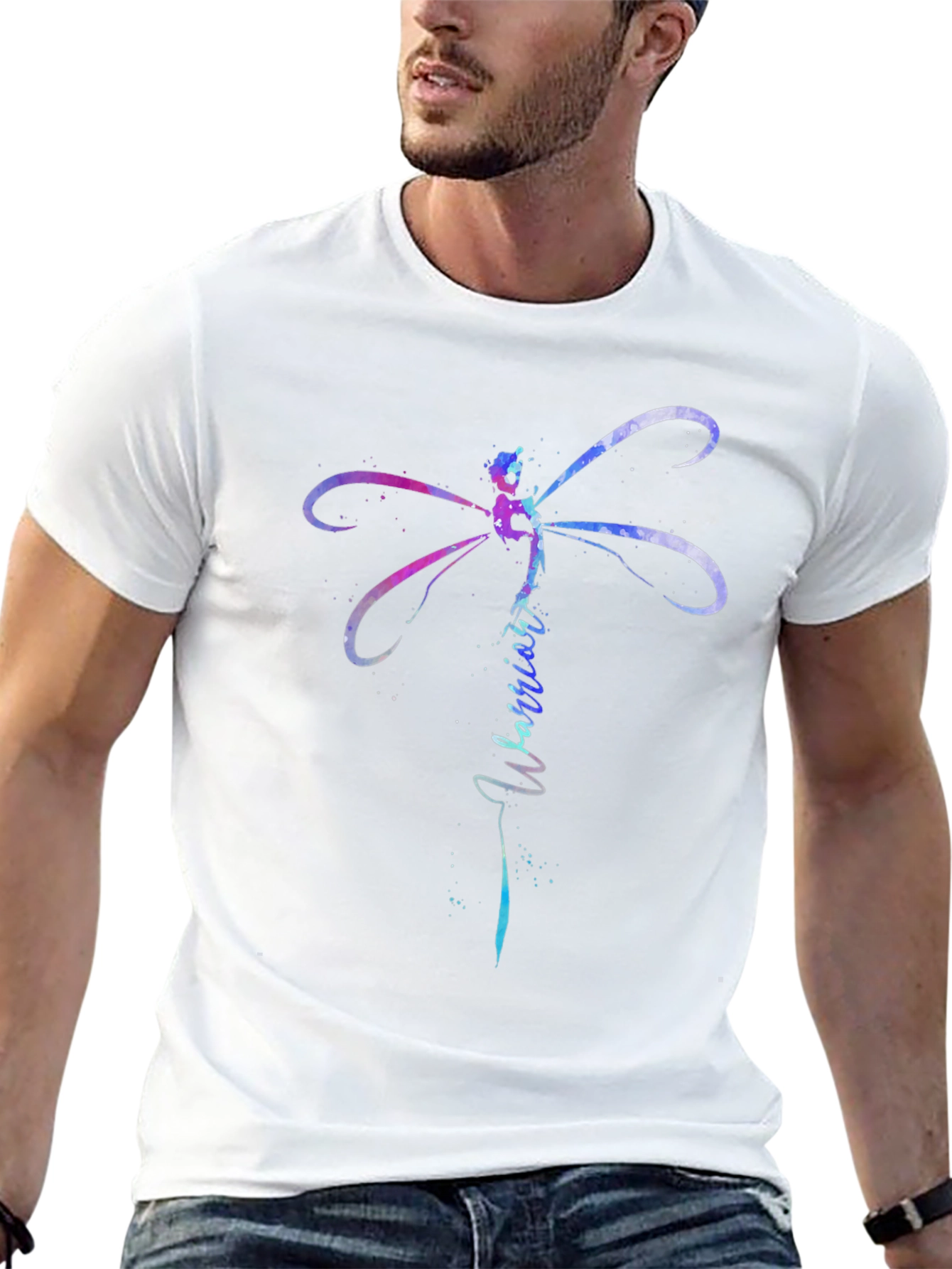 Warrior Dragonfly Graphic Tee - Black