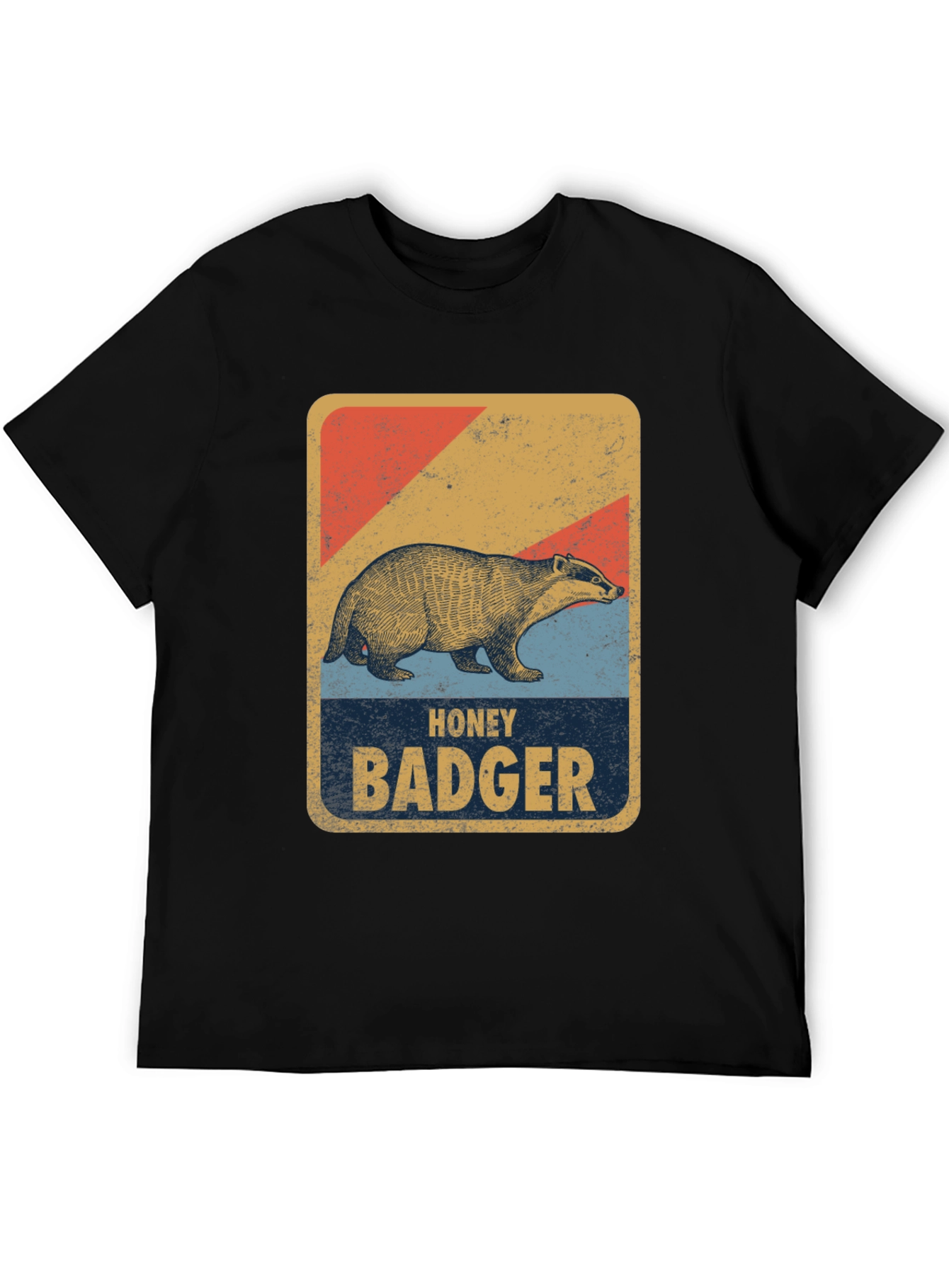 Honey Badger Retro Style Graphic Tee