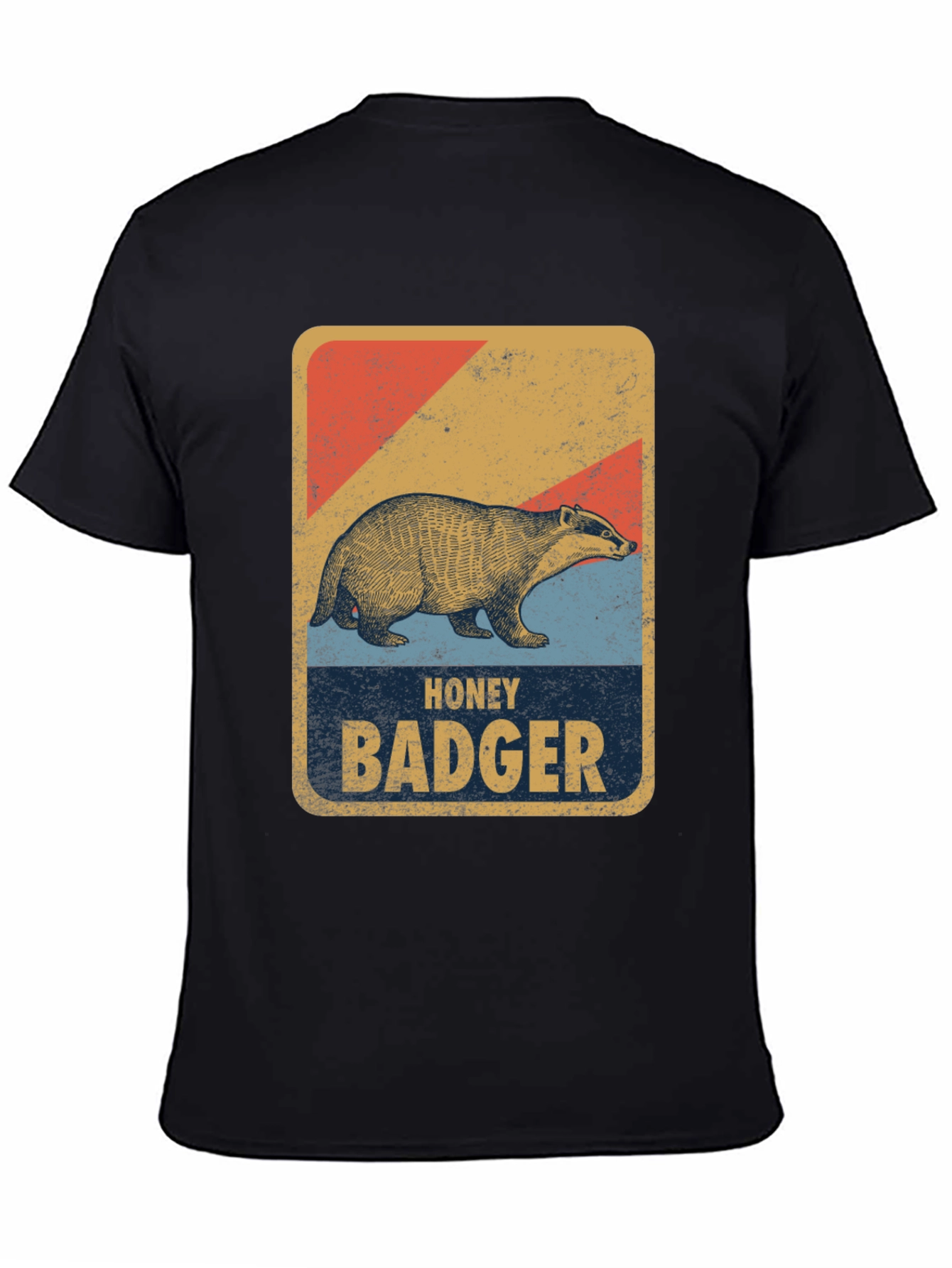 Honey Badger Retro Style Graphic Tee