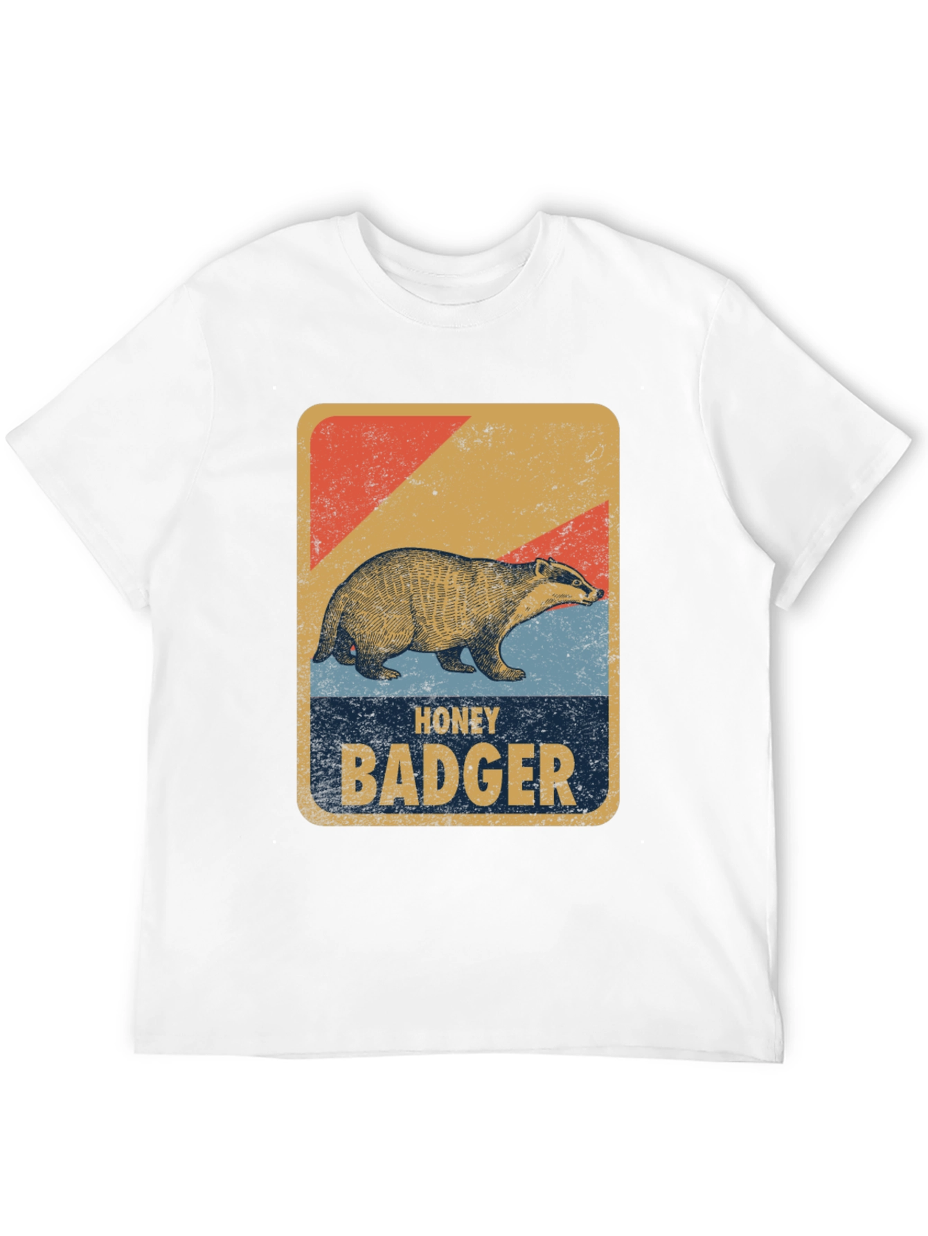 Honey Badger Retro Style Graphic Tee