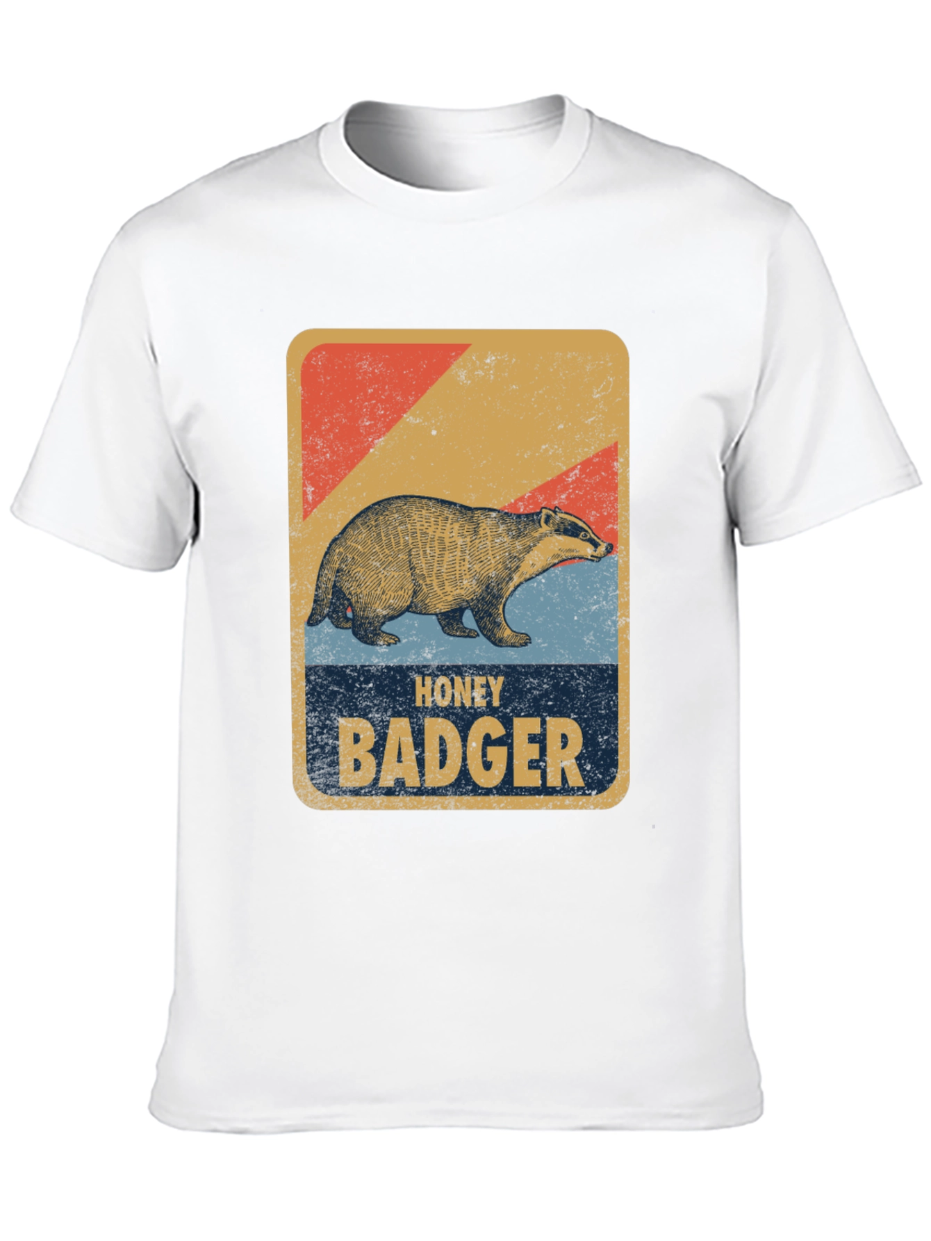 Honey Badger Retro Style Graphic Tee