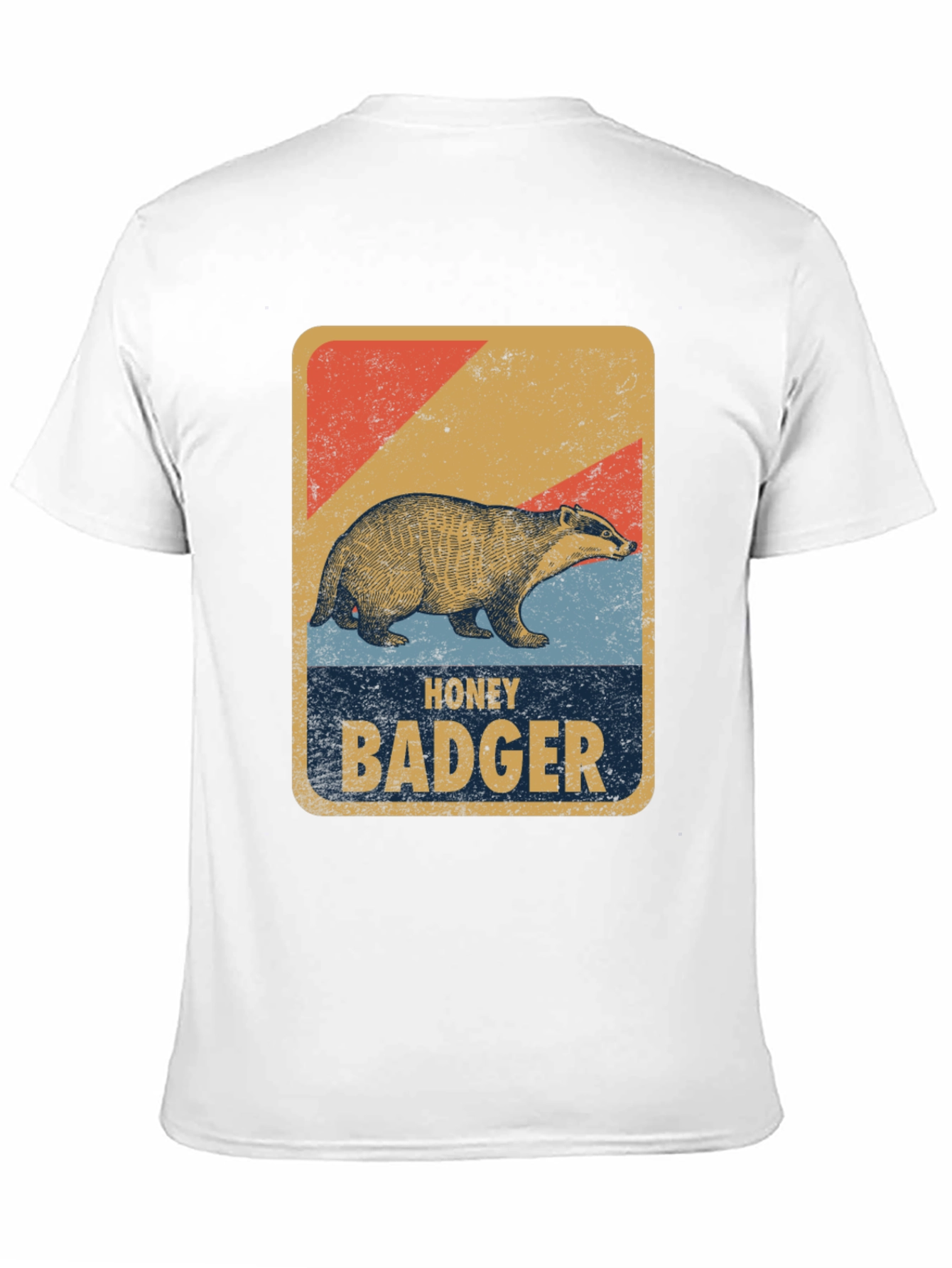 Honey Badger Retro Style Graphic Tee