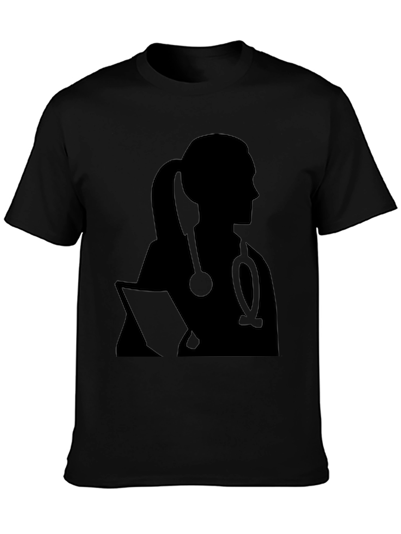 Doctor Silhouette T-Shirt - Stylish Medical Apparel