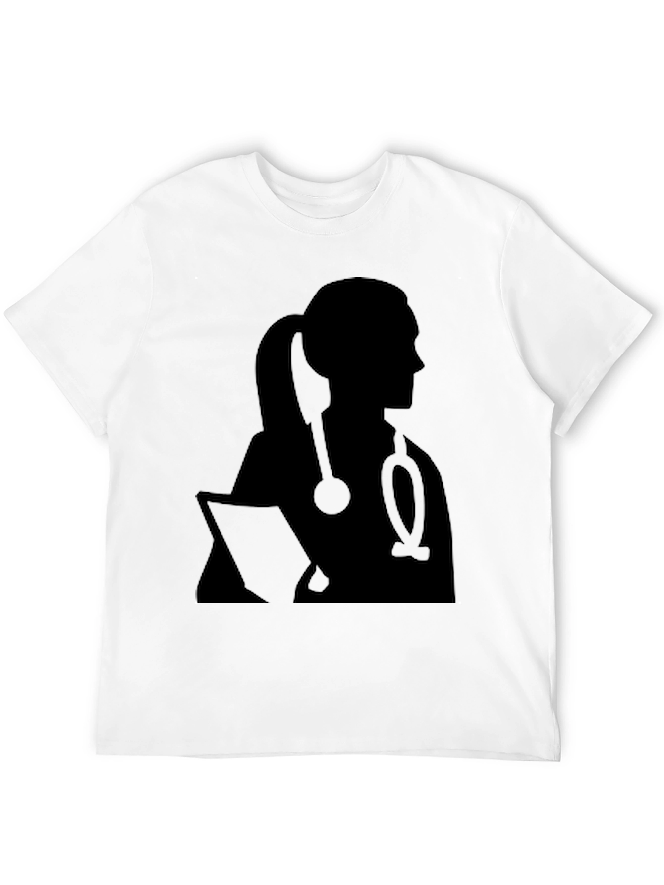 Doctor Silhouette T-Shirt - Stylish Medical Apparel