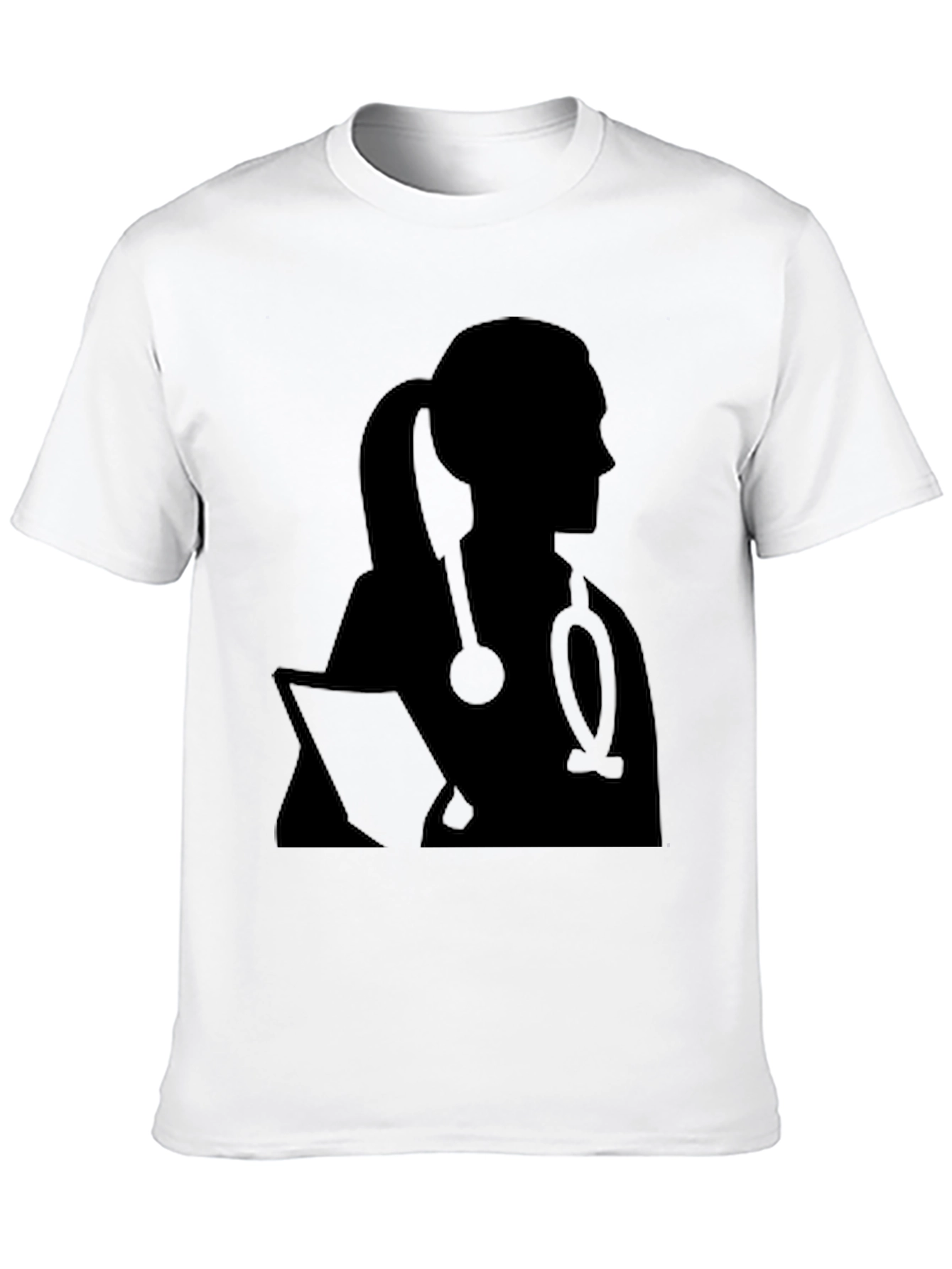 Doctor Silhouette T-Shirt - Stylish Medical Apparel