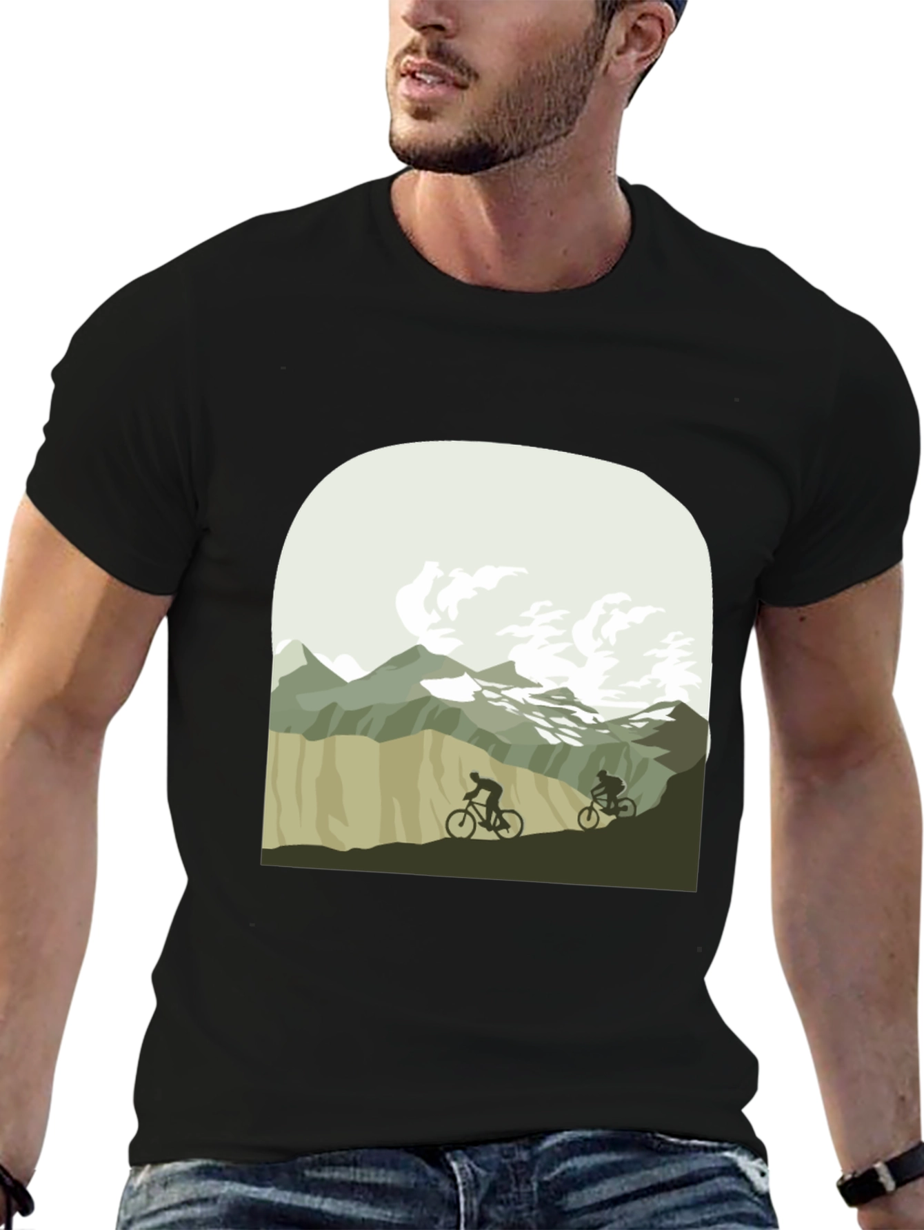 Mountain Biking T-Shirt - Nature Adventure Tee