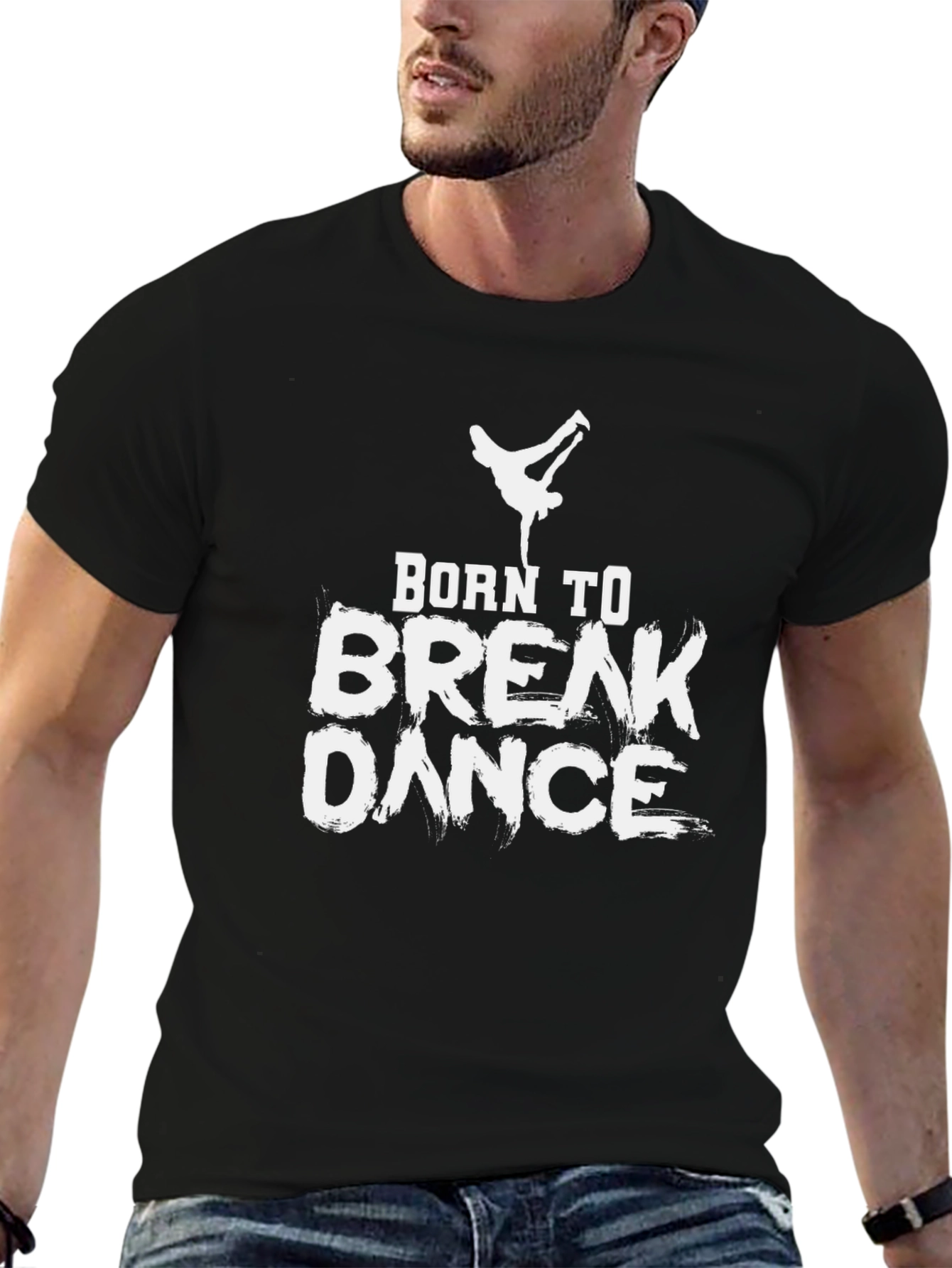 Born to Break Dance Black Graphic Tee