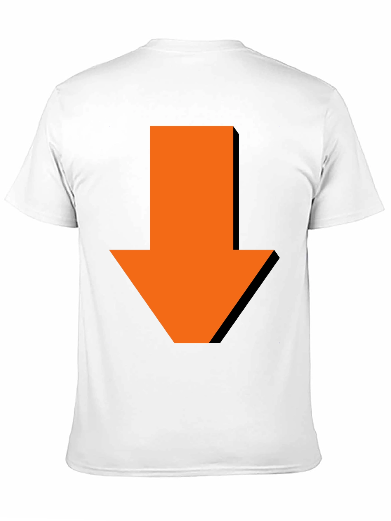 Down Arrow Graphic Tee - Casual Black T-Shirt