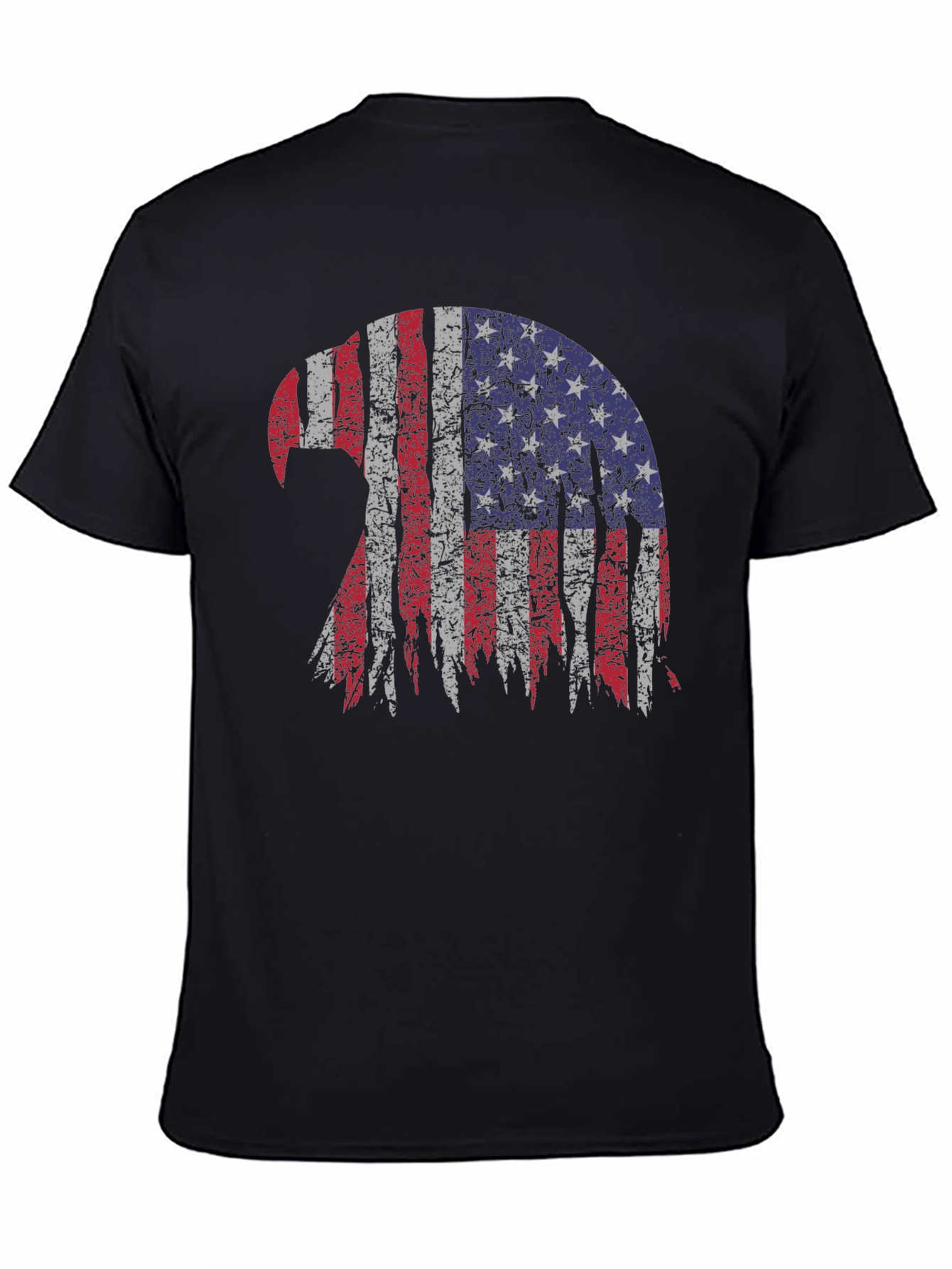 Patriotic Eagle USA Flag Graphic T-Shirt