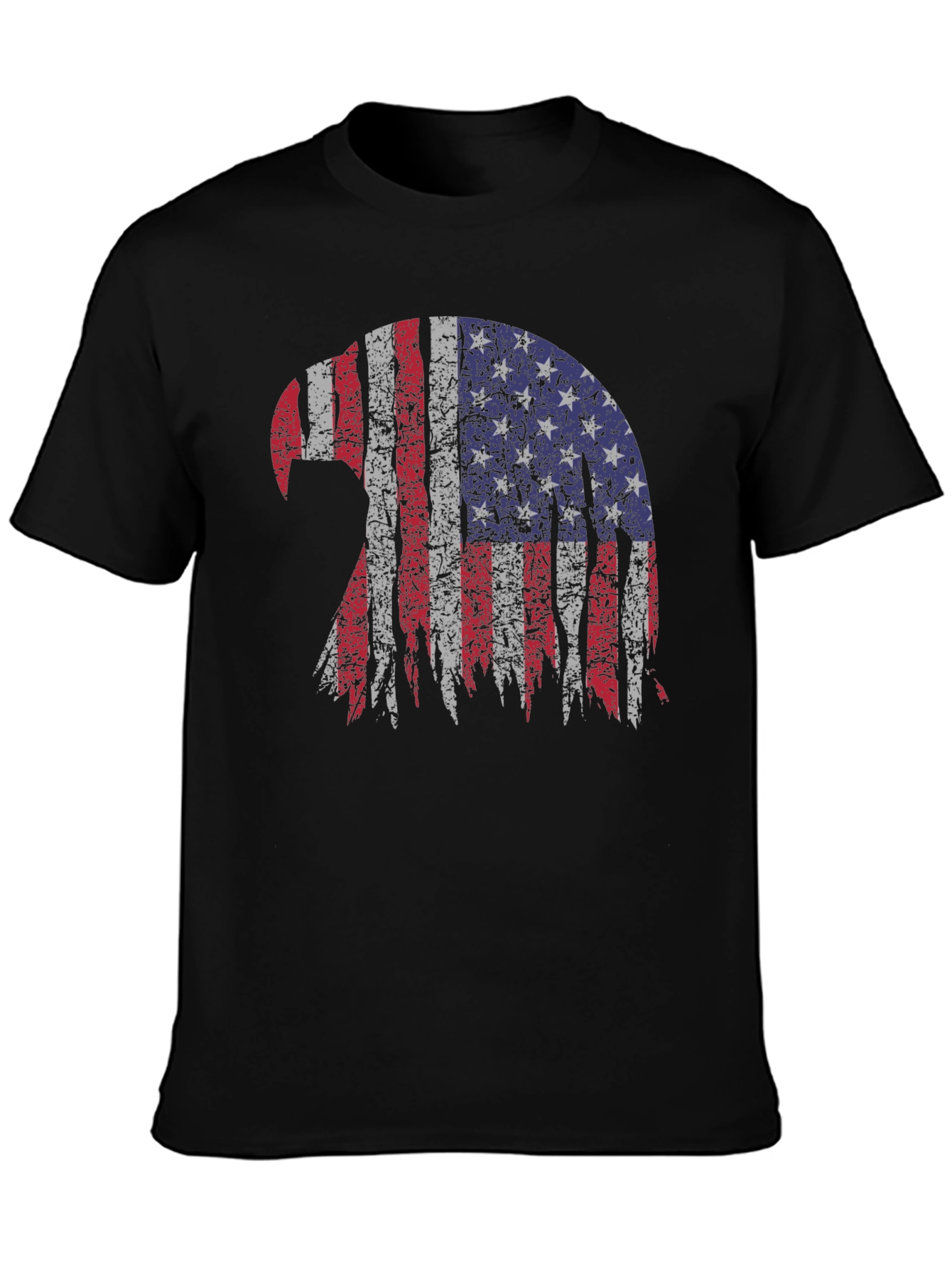 Patriotic Eagle USA Flag Graphic T-Shirt