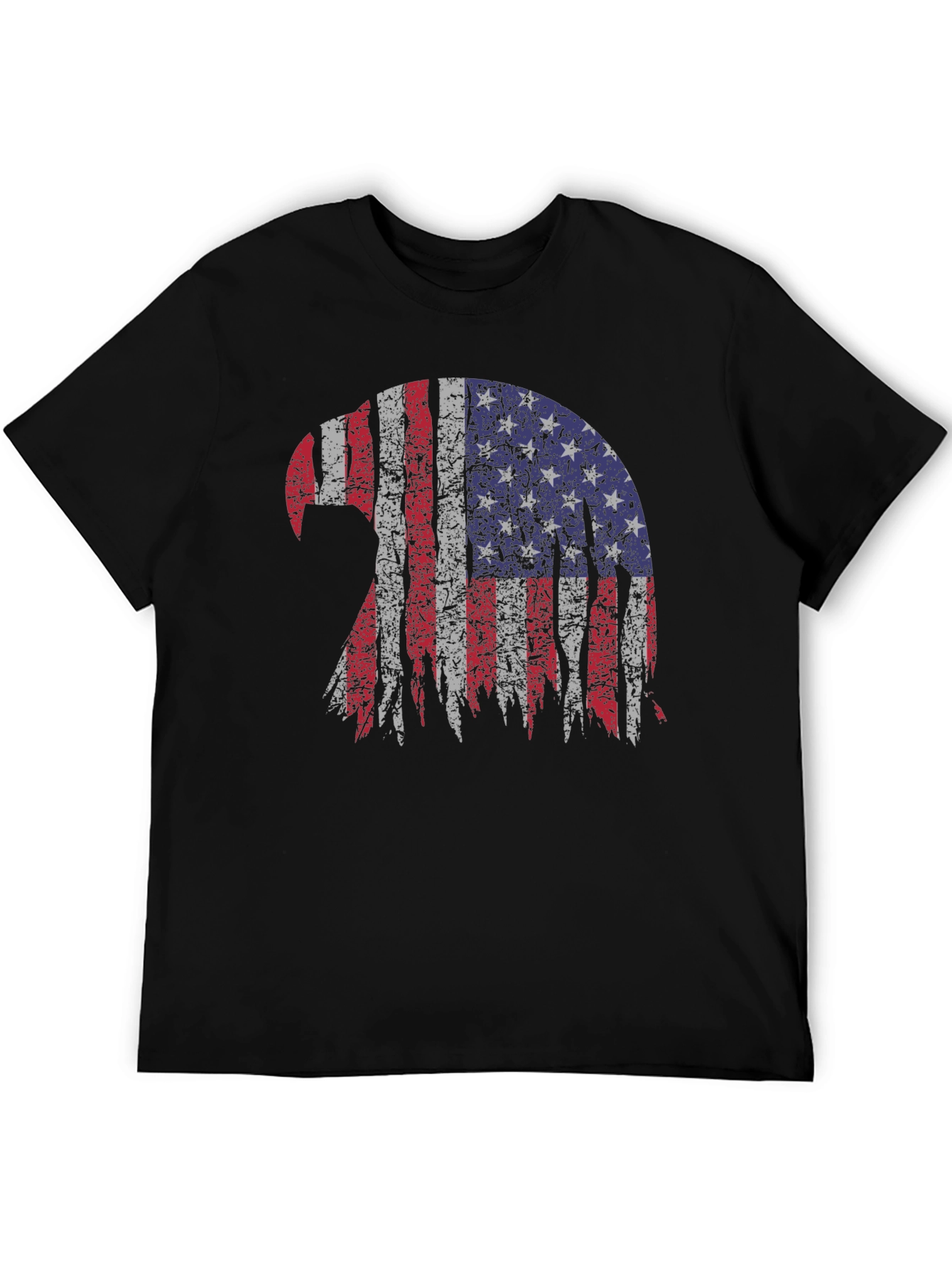 Patriotic Eagle USA Flag Graphic T-Shirt