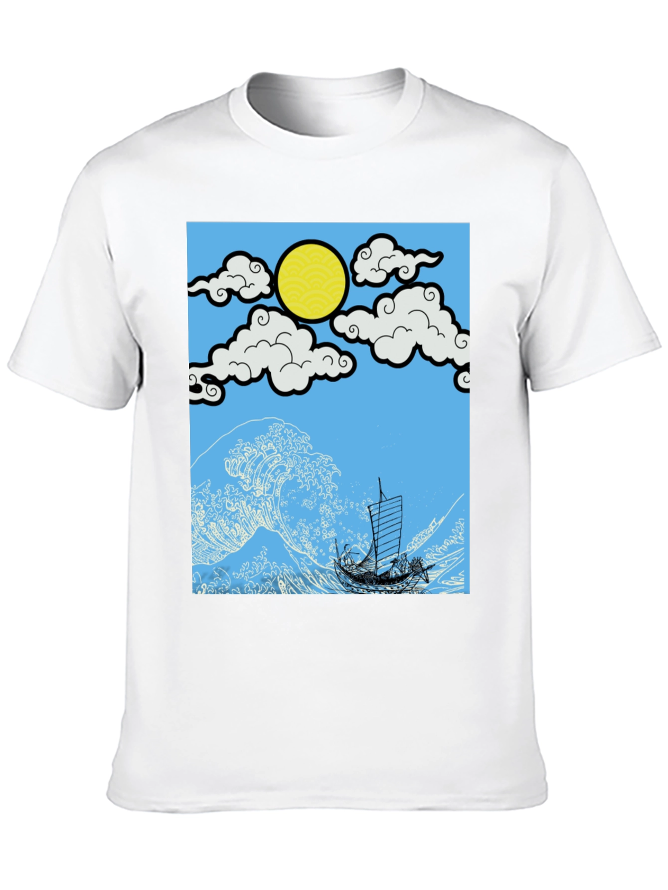 Great Wave Boat T-Shirt