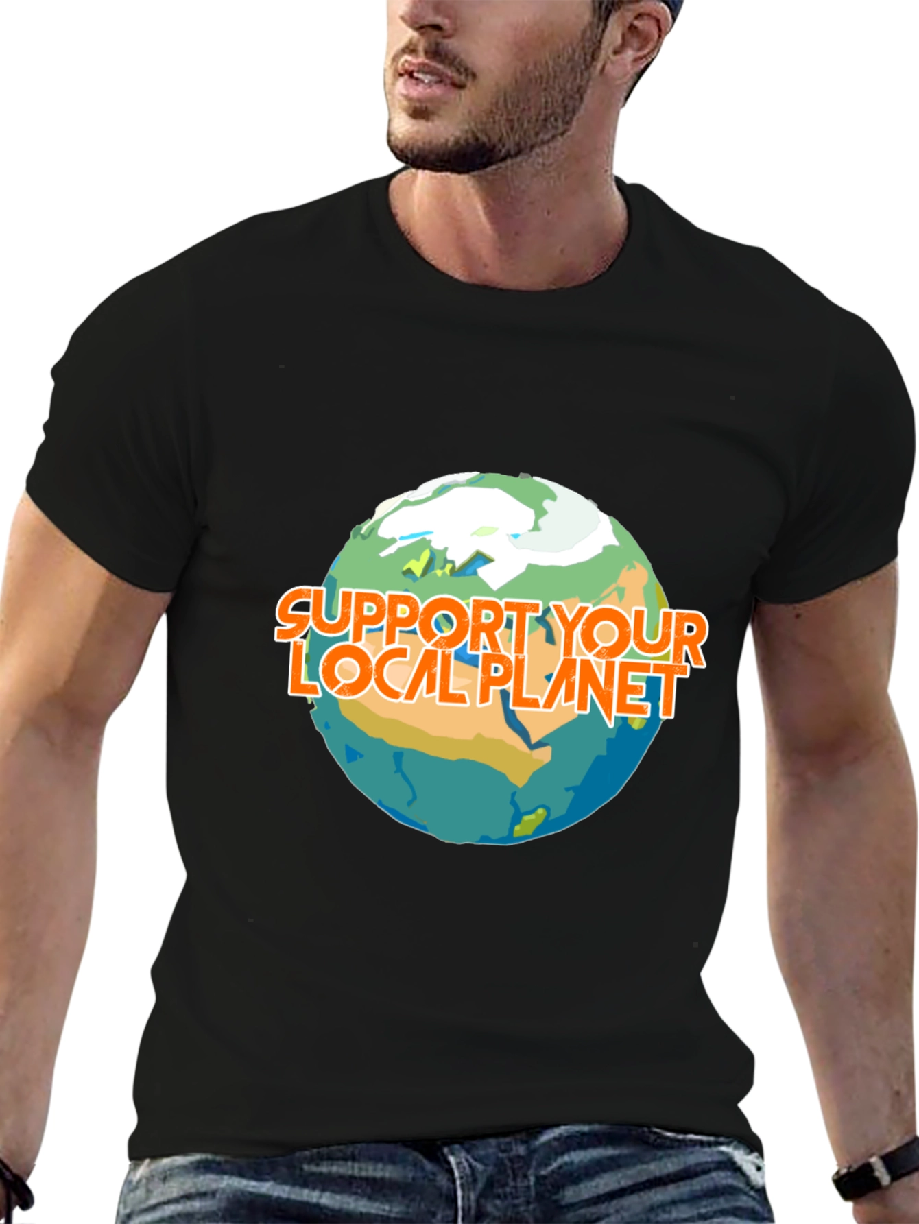 Support Your Local Planet Graphic T-Shirt