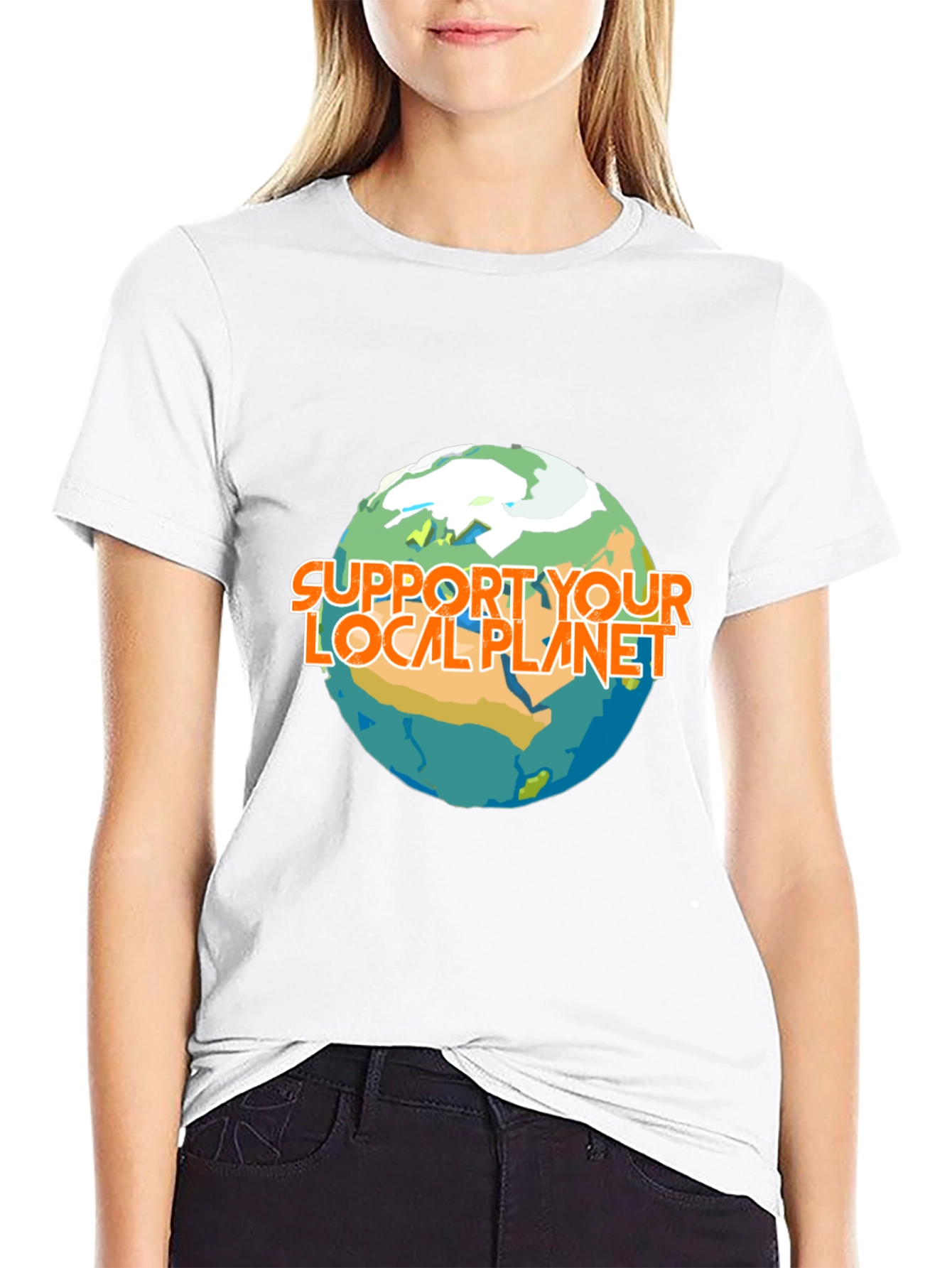 Support Your Local Planet Graphic T-Shirt