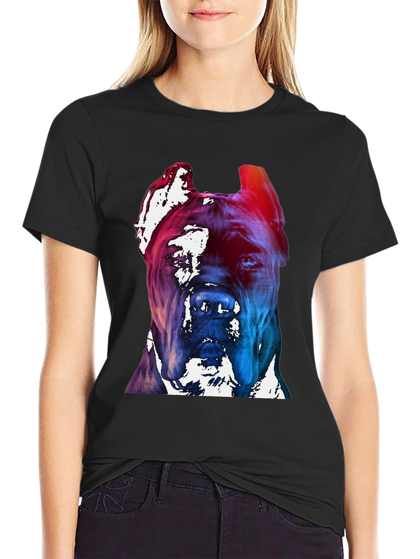Dog Graphic Tee - Black T-Shirt