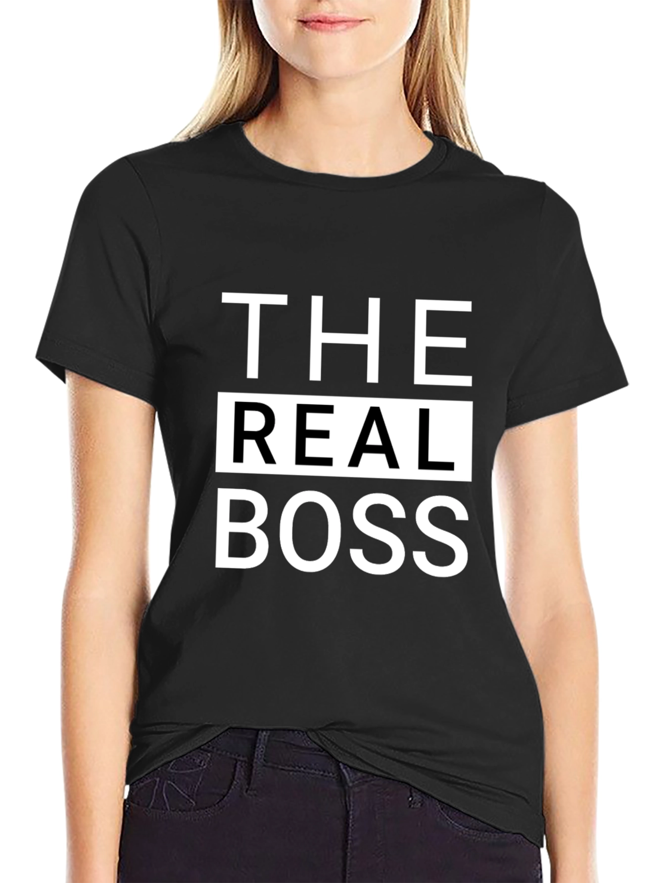 The Real Boss Graphic Tee - Bold Statement T-Shirt