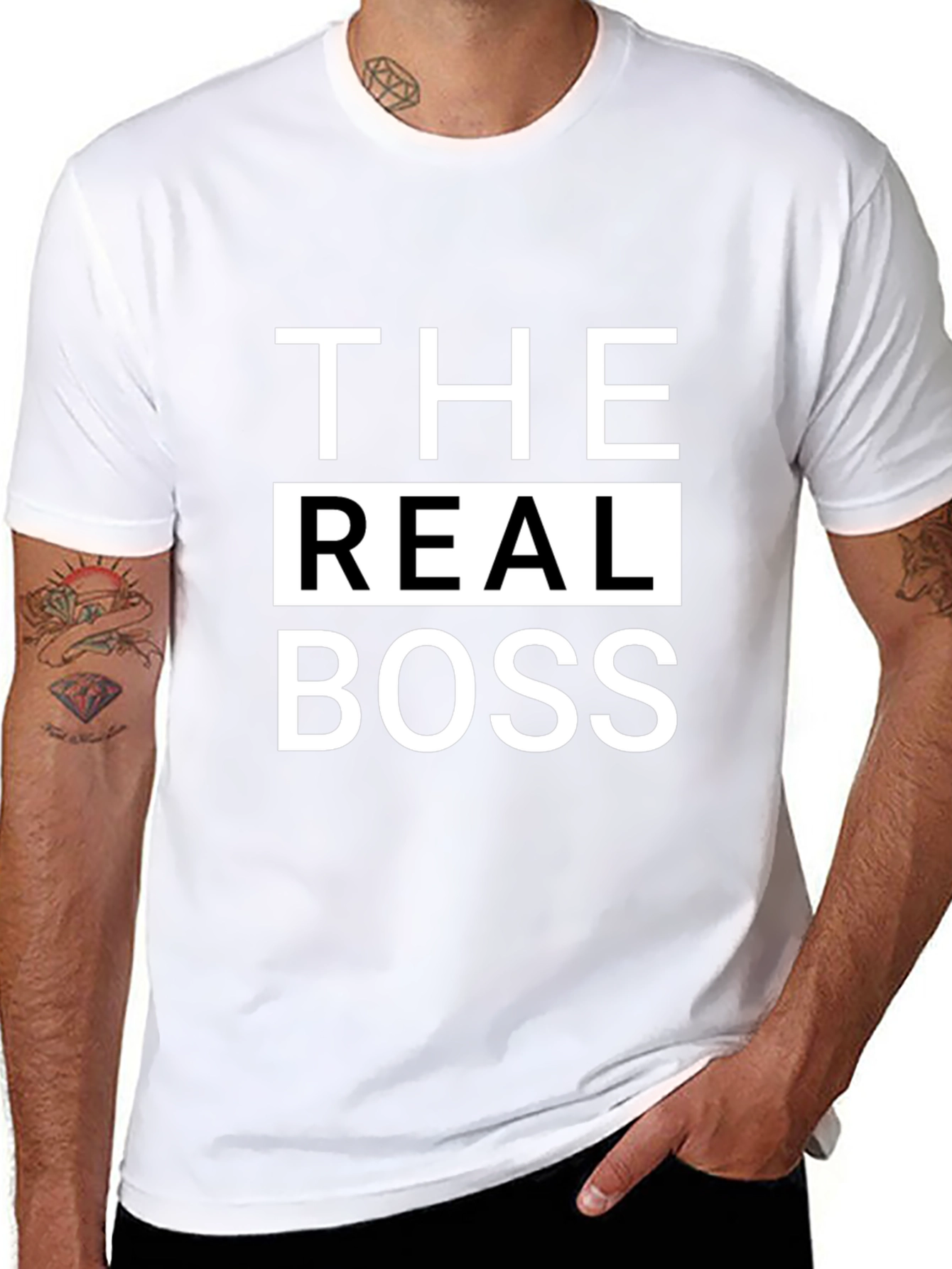 The Real Boss Graphic Tee - Bold Statement T-Shirt
