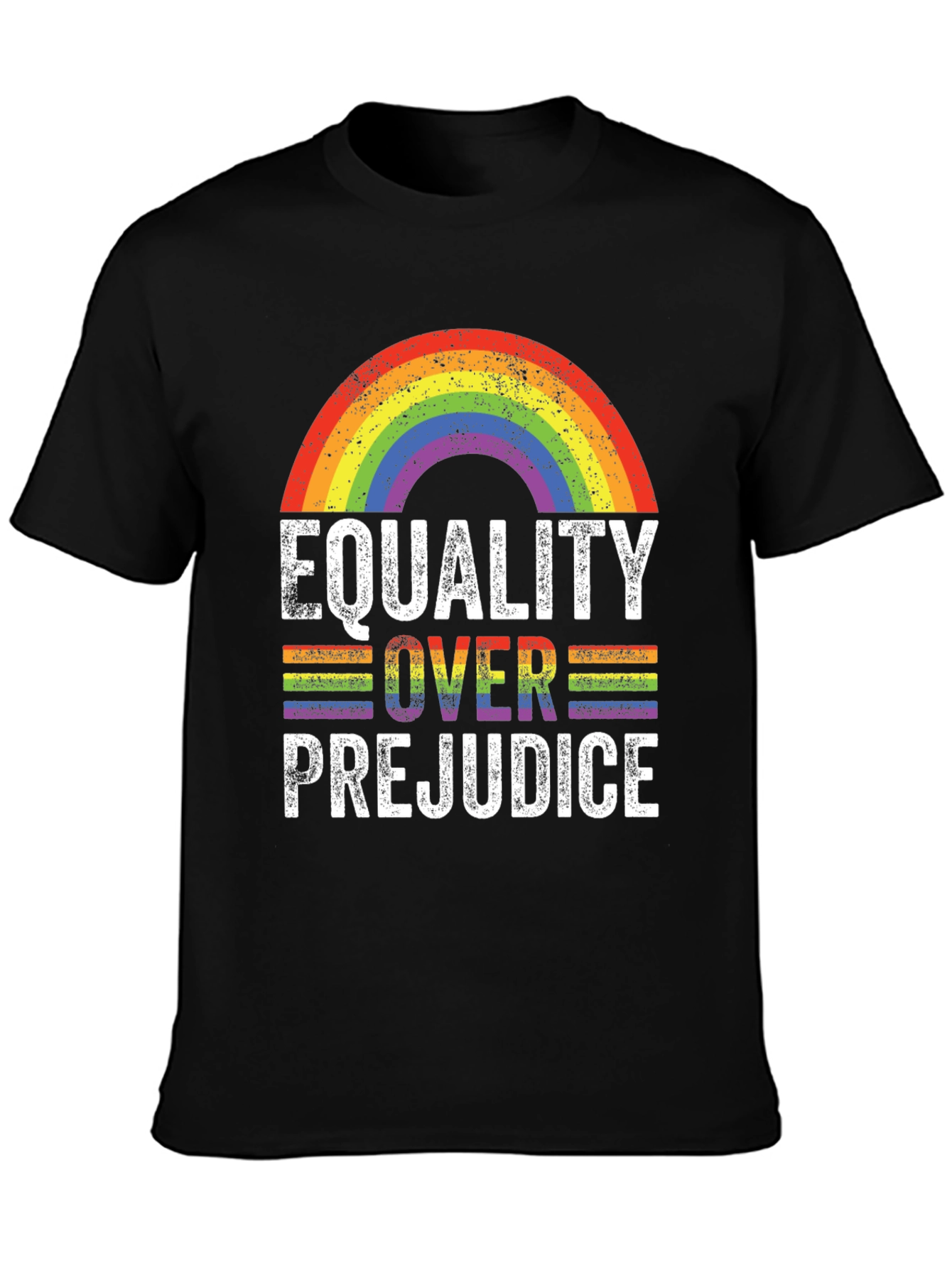 Equality Over Prejudice Rainbow T-Shirt
