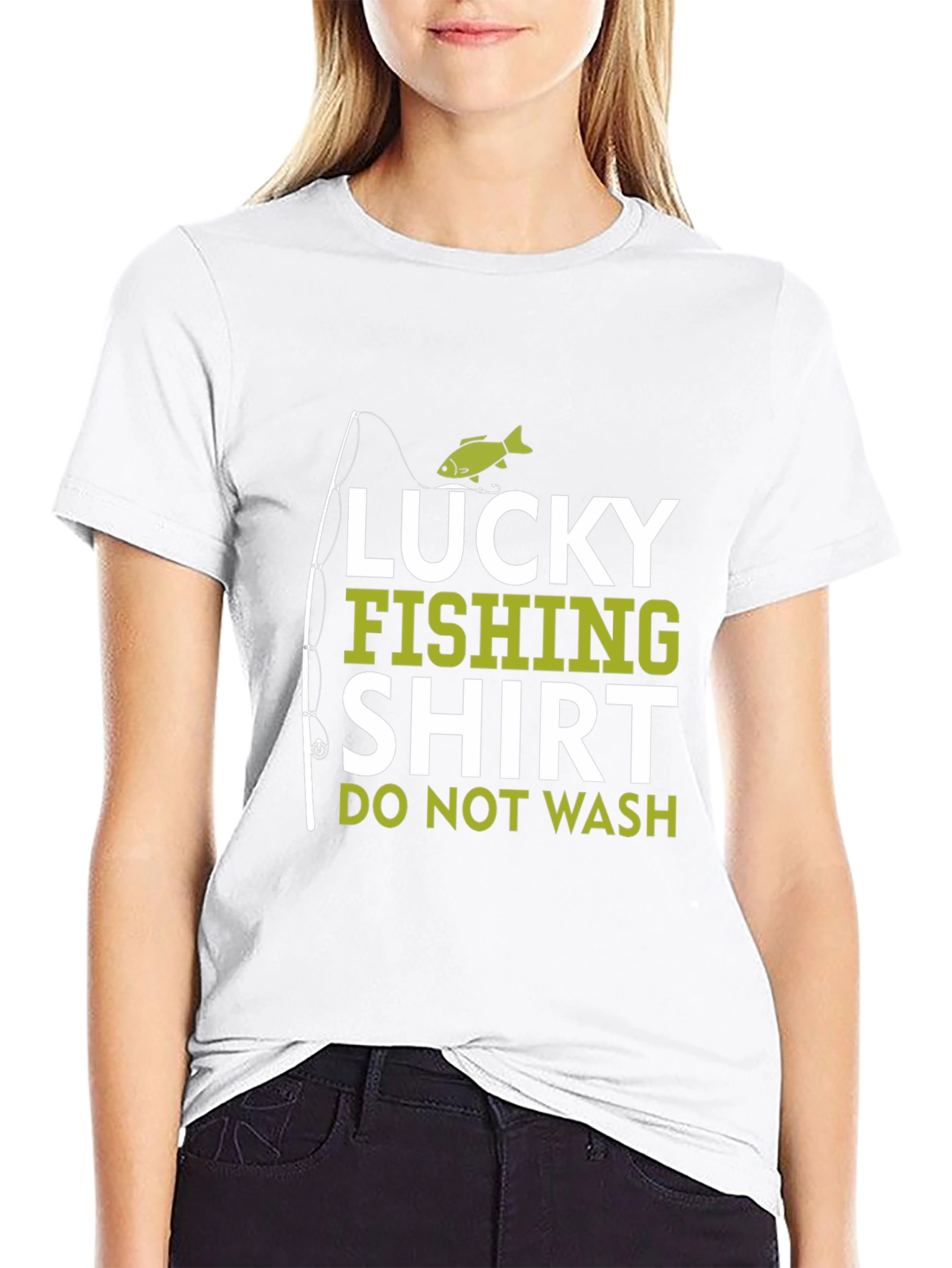 Lucky Fishing Shirt - Do Not Wash Novelty Tee