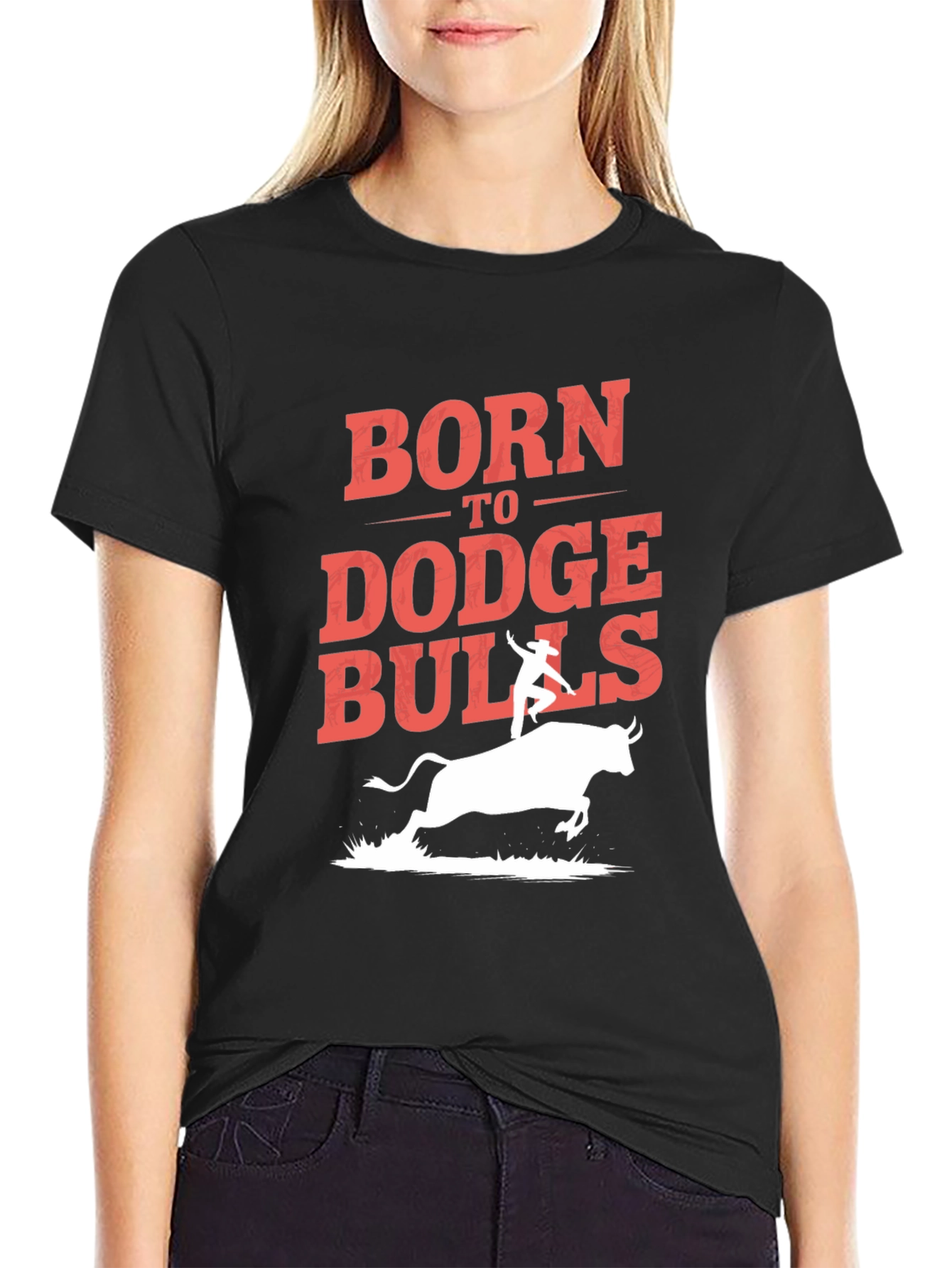 Born to Dodge Bulls Graphic T-Shirt