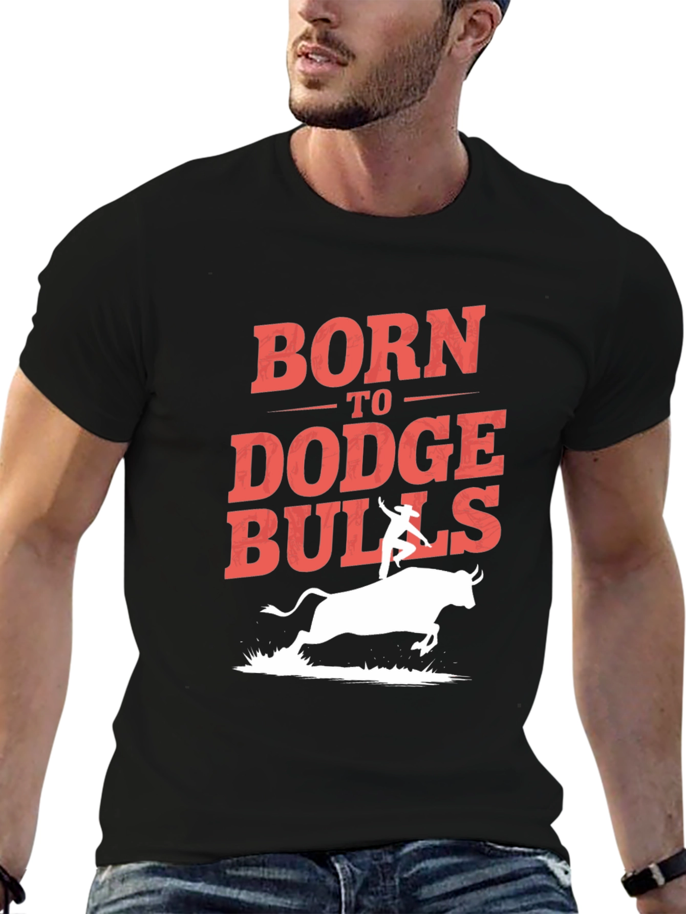Born to Dodge Bulls Graphic T-Shirt