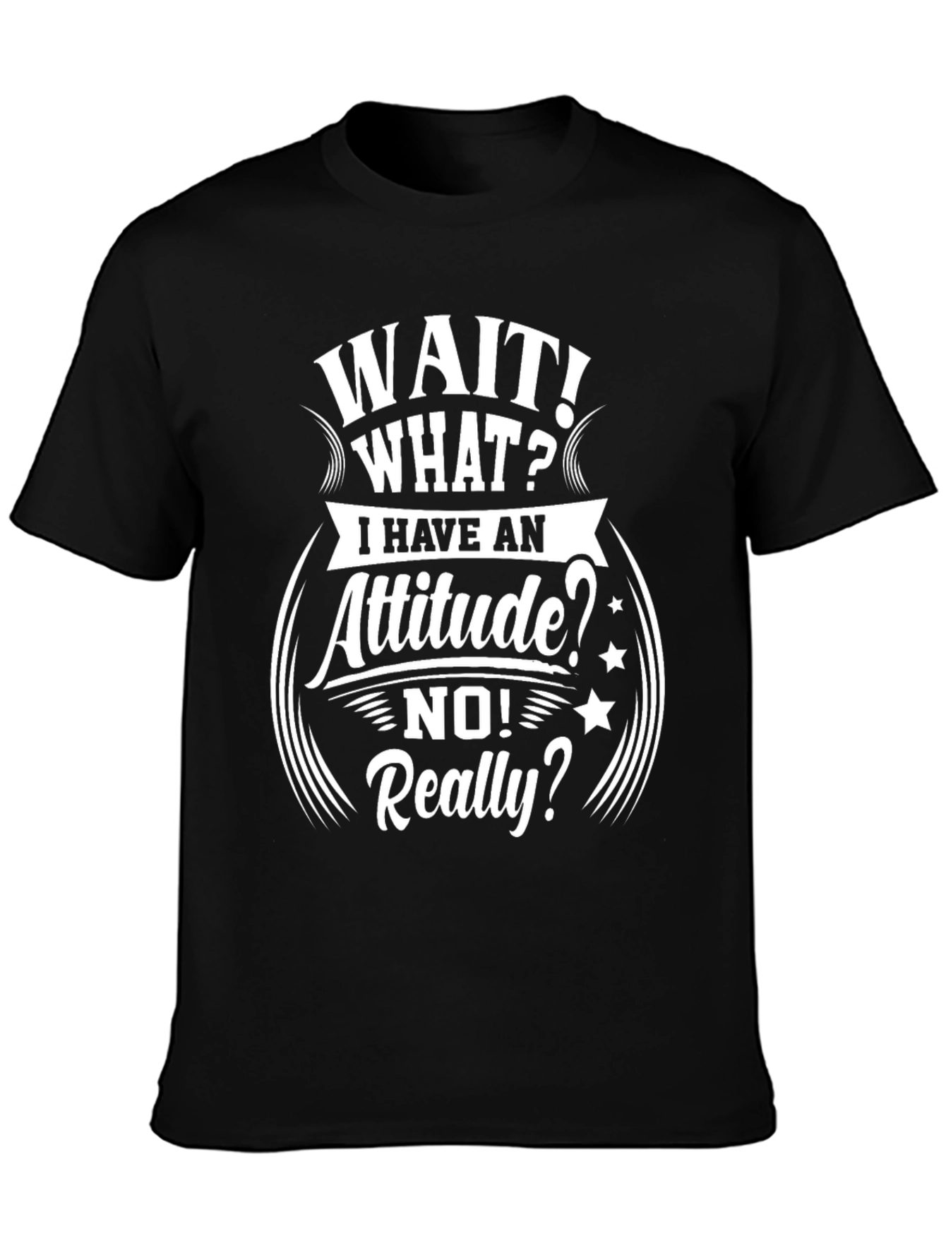 Attitude T-Shirt - Humorous Slogan Tee