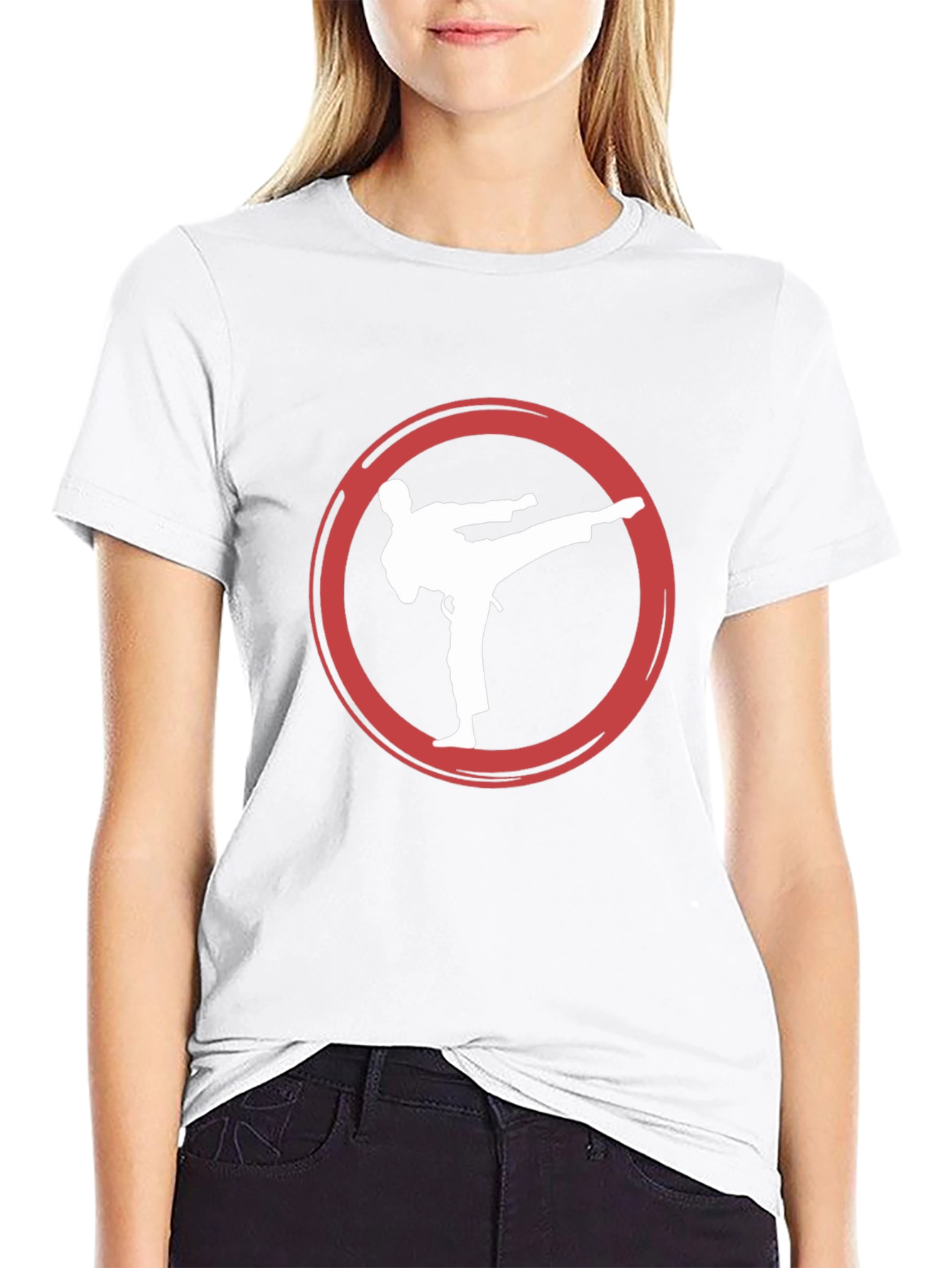 Martial Arts T-Shirt - Karate Kick Design