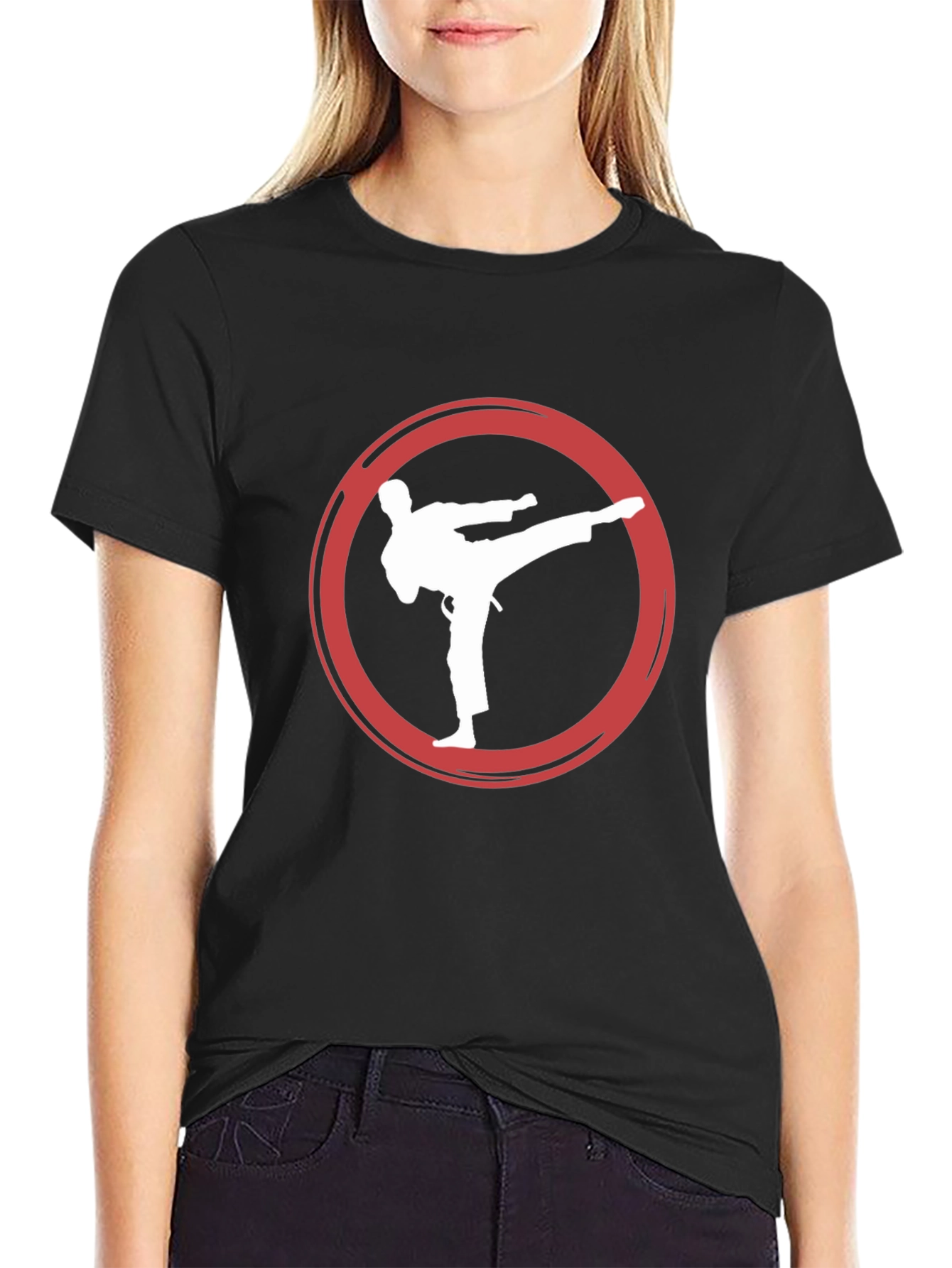 Martial Arts T-Shirt - Karate Kick Design
