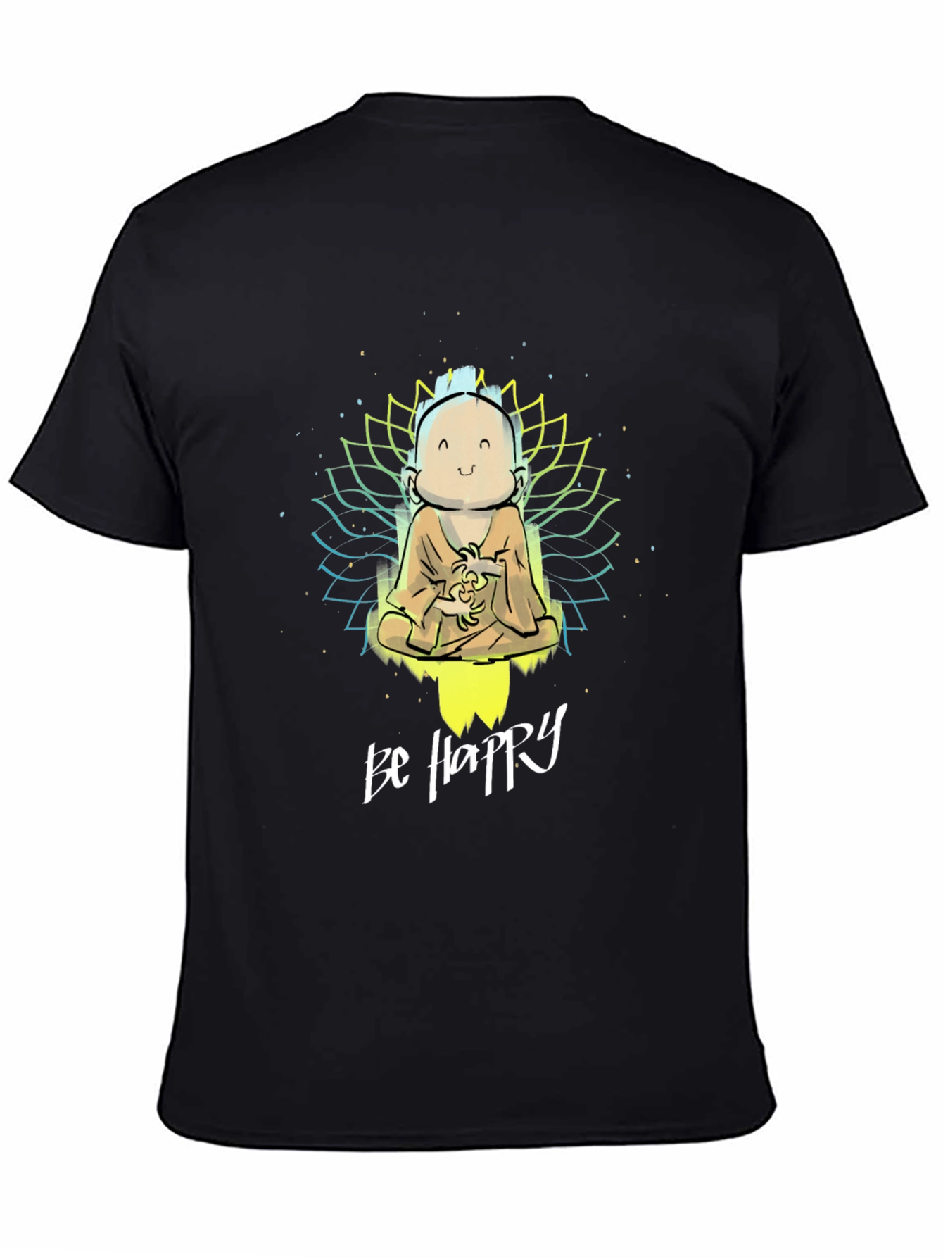 Be Happy Graphic Print T-Shirt