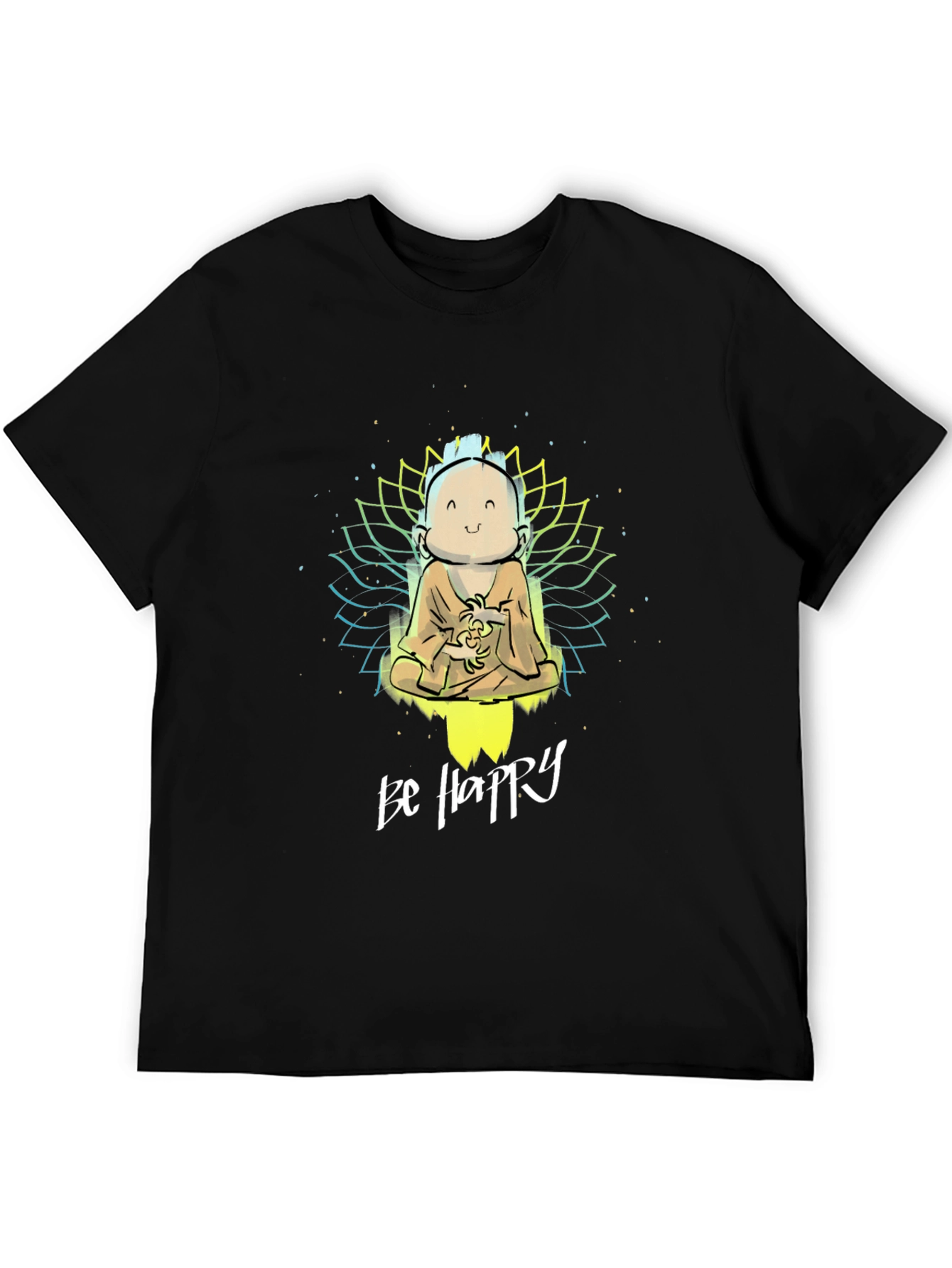 Be Happy Graphic Print T-Shirt