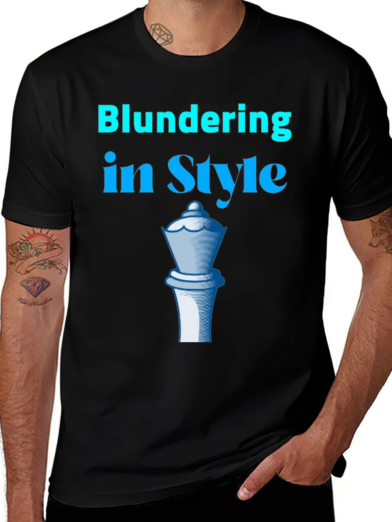 Blundering in Style T-Shirt Chess Queen Tee