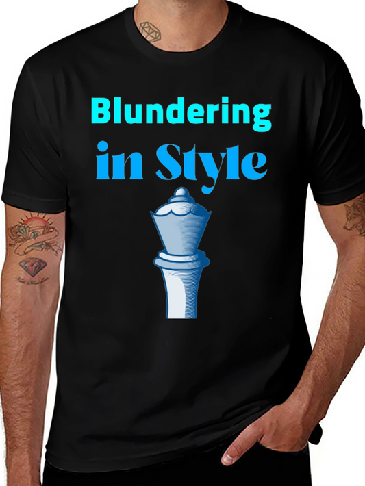 Blundering in Style T-Shirt Chess Queen Tee