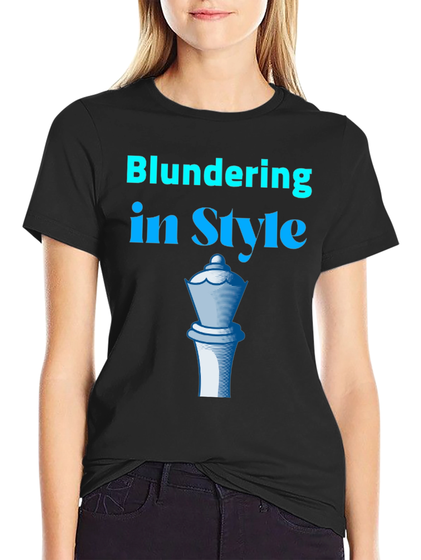 Blundering in Style T-Shirt Chess Queen Tee