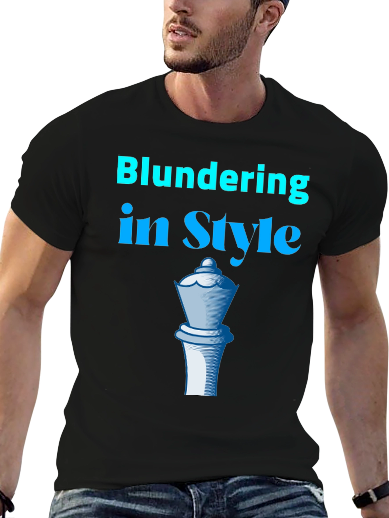 Blundering in Style T-Shirt Chess Queen Tee