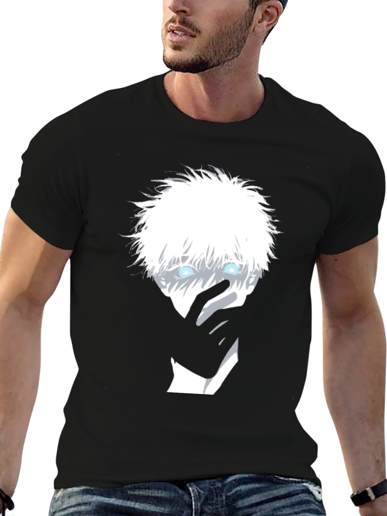 Anime Graphic Tee - Gojo Satoru T-Shirt