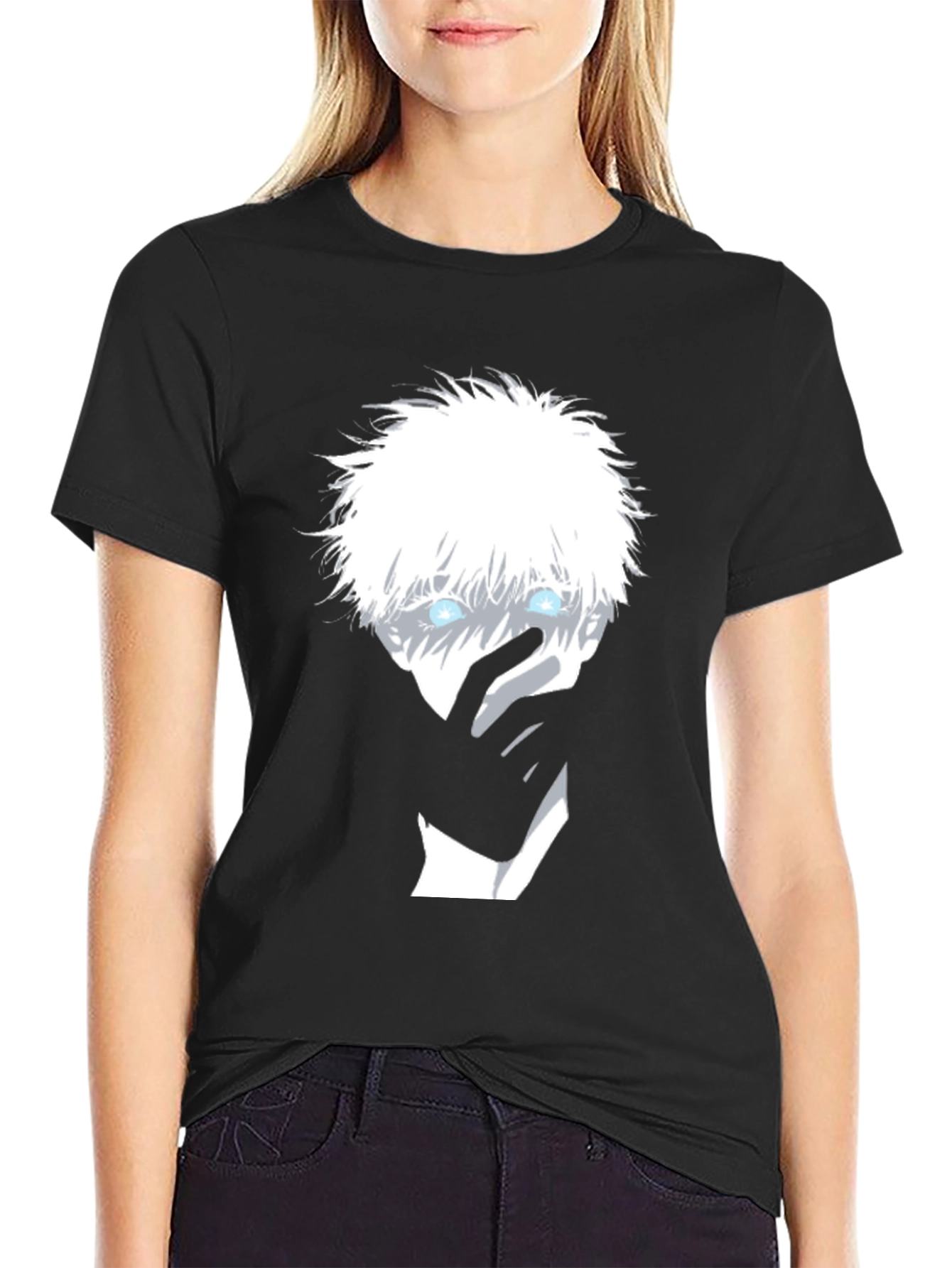 Anime Graphic Tee - Gojo Satoru T-Shirt