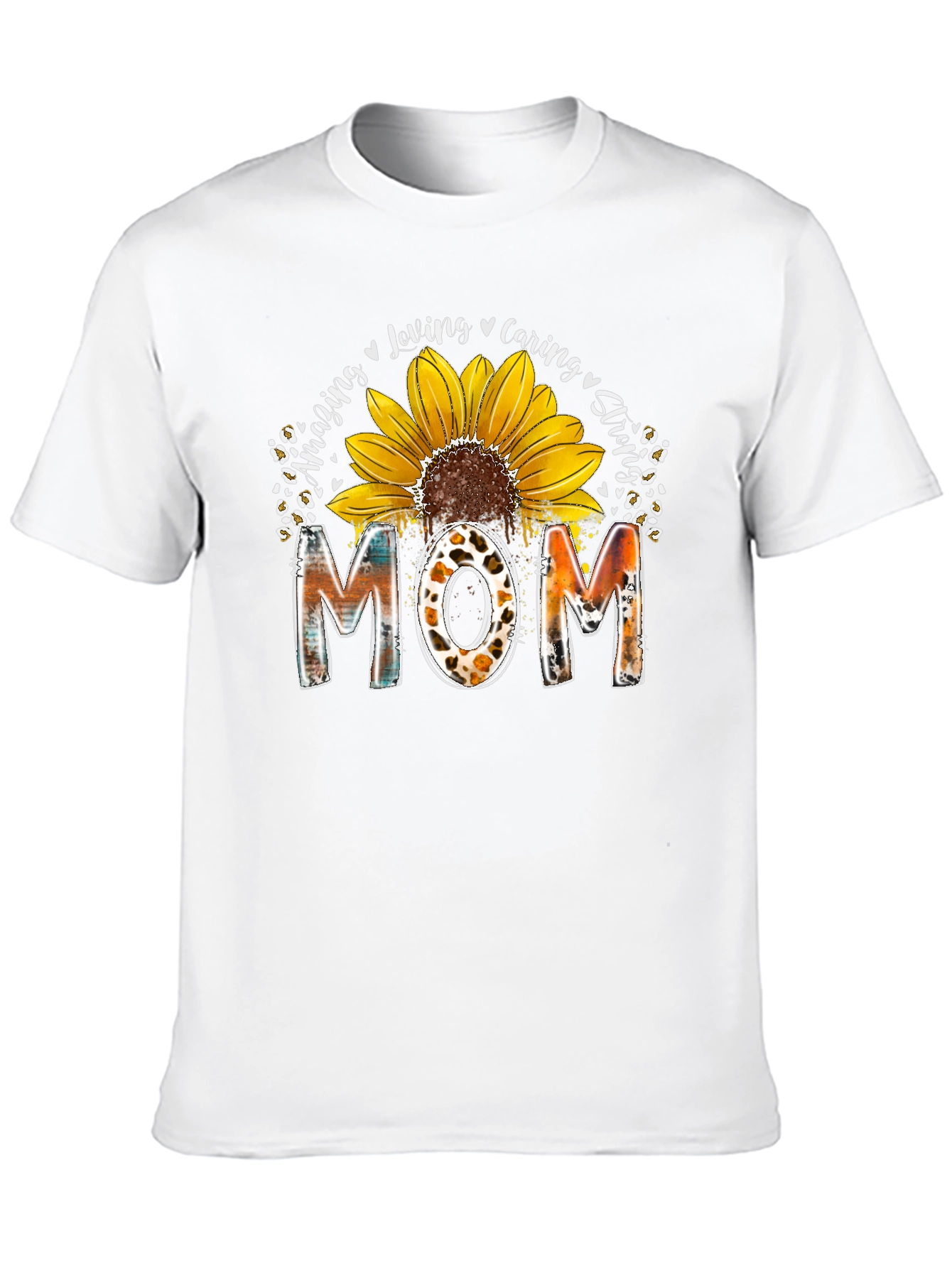 Amazing Sunflower Mom Graphic T-Shirt