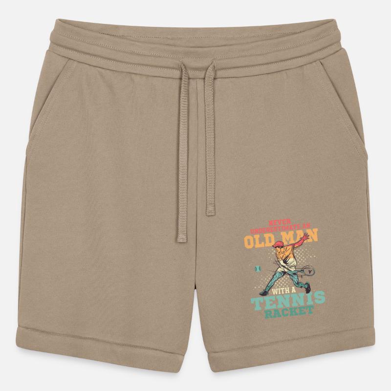 Never Underestimate An Old Man With A Tennis Racke