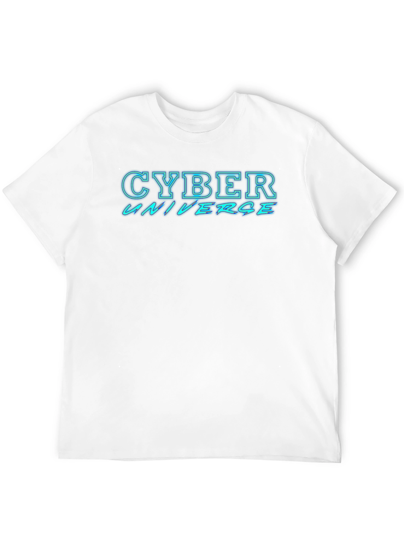 Cyber Universe Graphic T-Shirt - Black