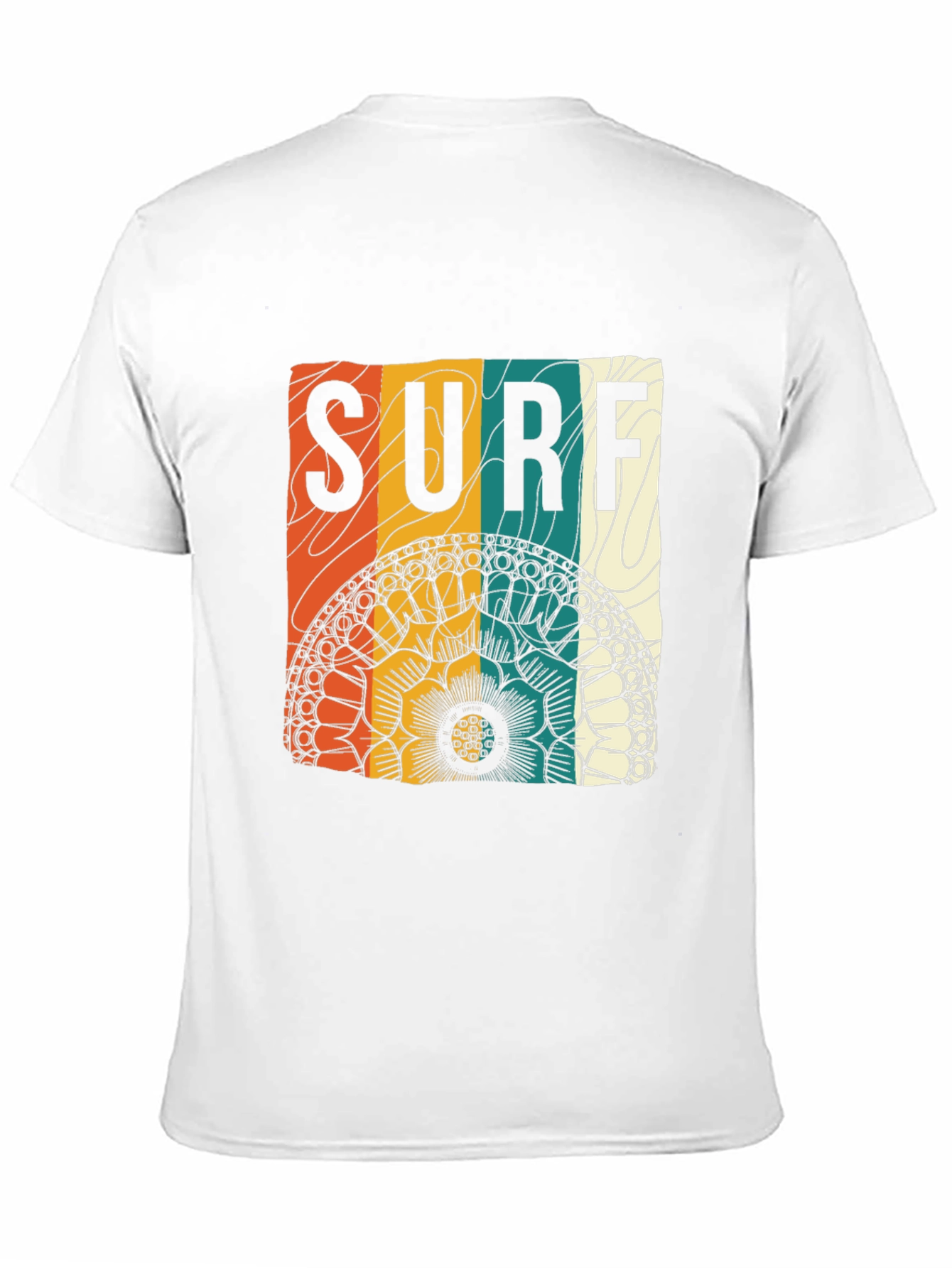 Surf Mandala Graphic Tee - Black