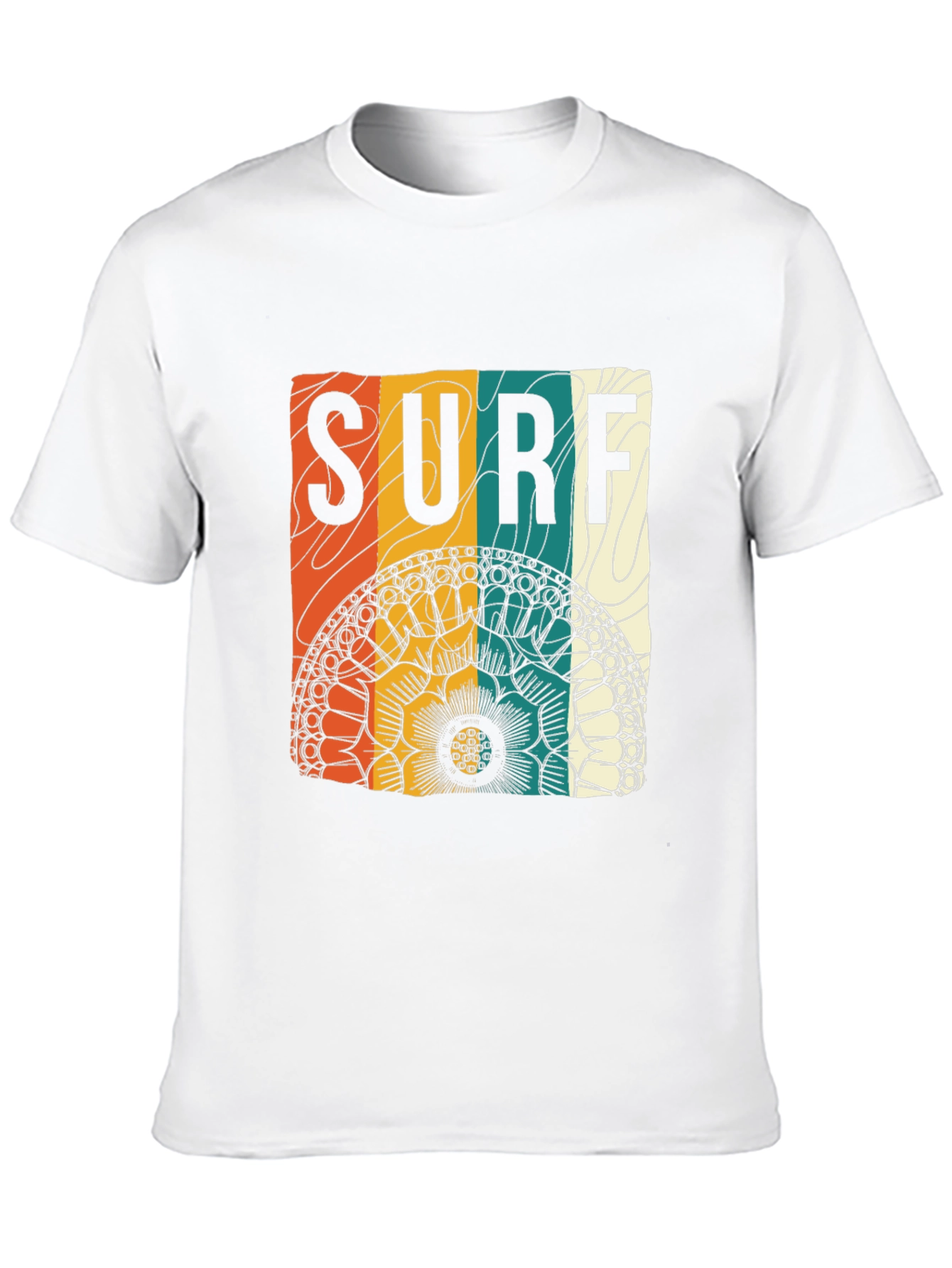 Surf Mandala Graphic Tee - Black