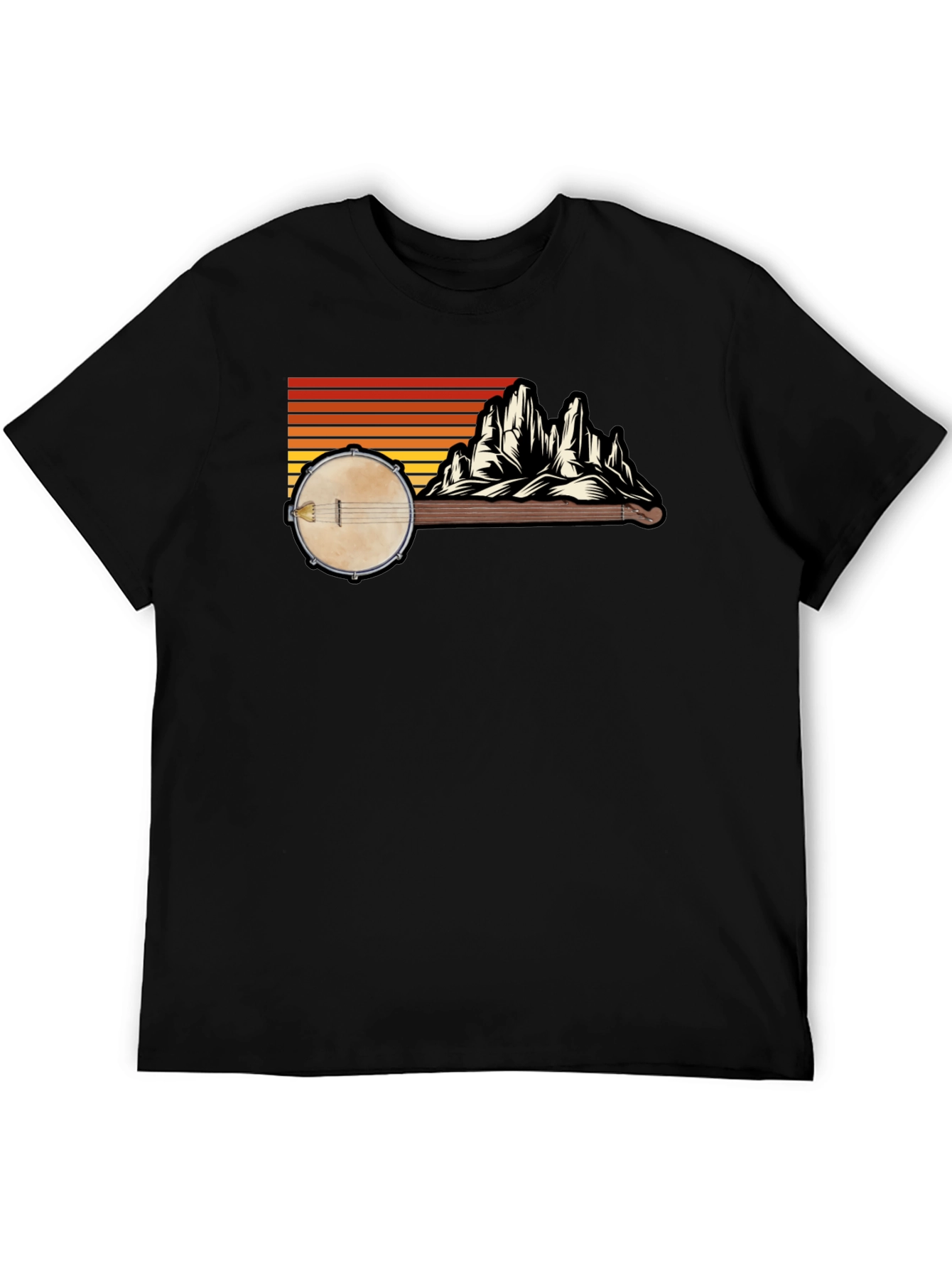 Banjo Mountain Sunset Graphic Tee
